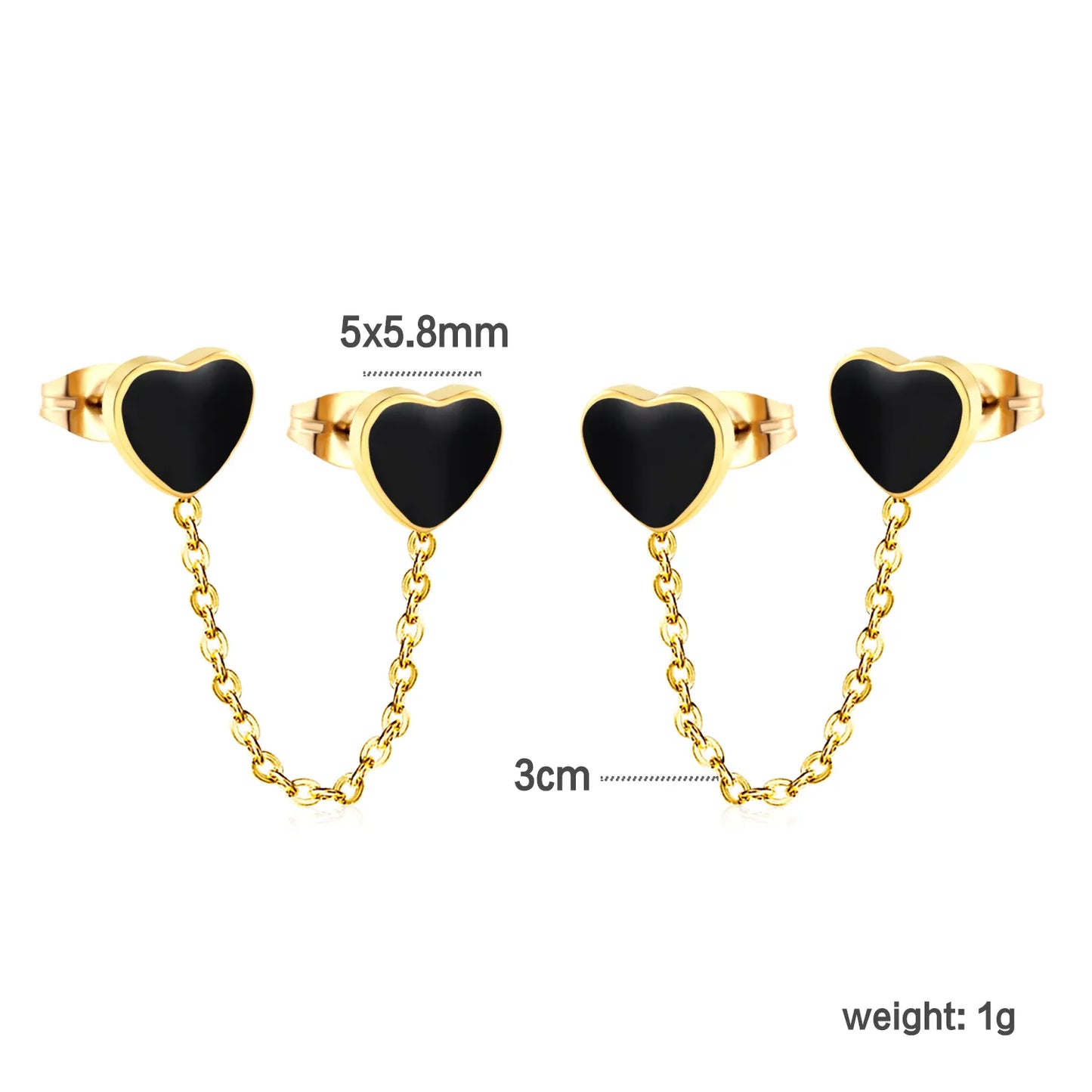 Wholesale 18k glod plated Stainless Steel Hypoallergenic Love shape Drop Earrings – Bulk Wholesale (12+ Pairs) 🌍 EU/US Supplier Trendy & Durable