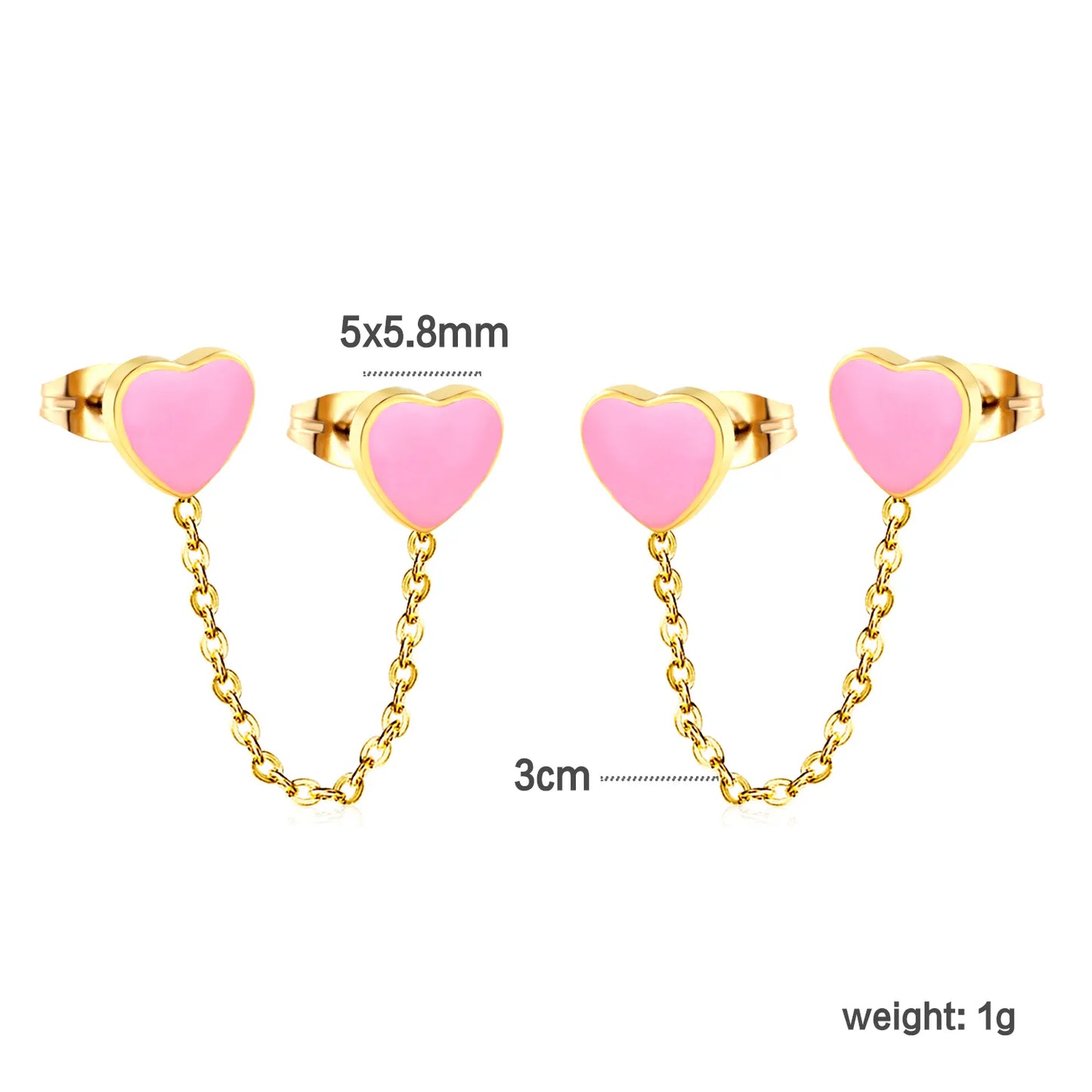 Wholesale 18k glod plated Stainless Steel Hypoallergenic Love shape Drop Earrings – Bulk Wholesale (12+ Pairs) 🌍 EU/US Supplier Trendy & Durable