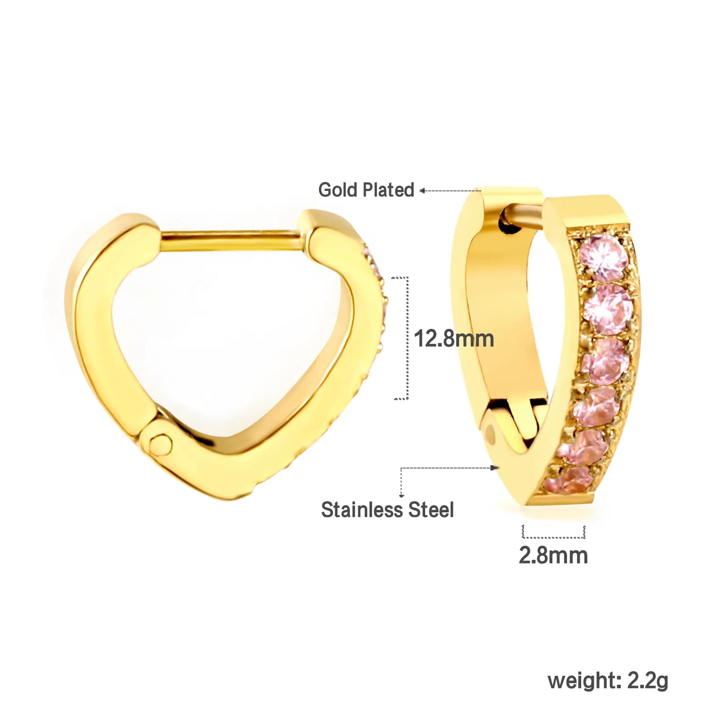 Wholesale 18K Gold PVD 2.8*12.8mm Elegant Hoop Earrings – Bulk Wholesale (12+ Pairs) 🌍 EU/US Supplier Trendy & Durable