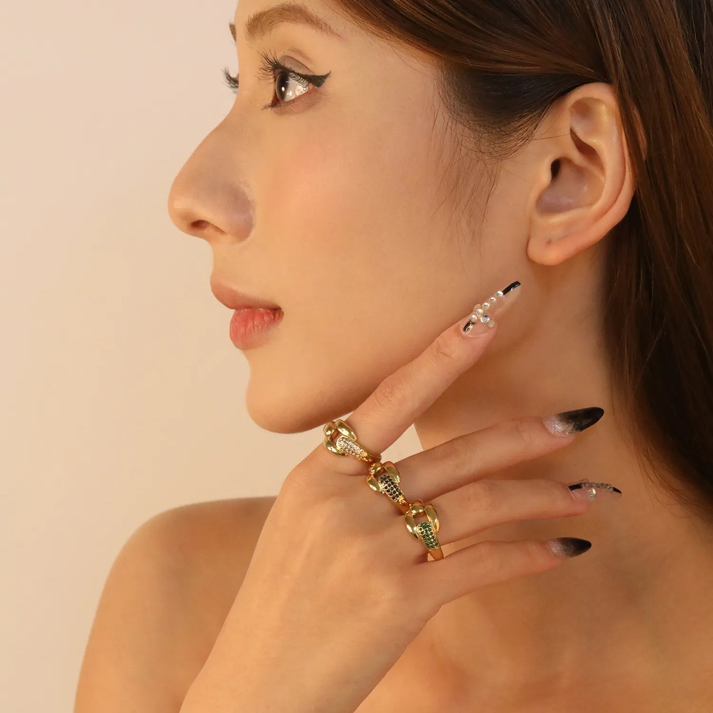 ✨Wholesale 18k PVD gold Stainless Steel Rings Wholesale (MOQ 12+) | Hypoallergenic Fashion Rings 🌍 | Tarnish-Free