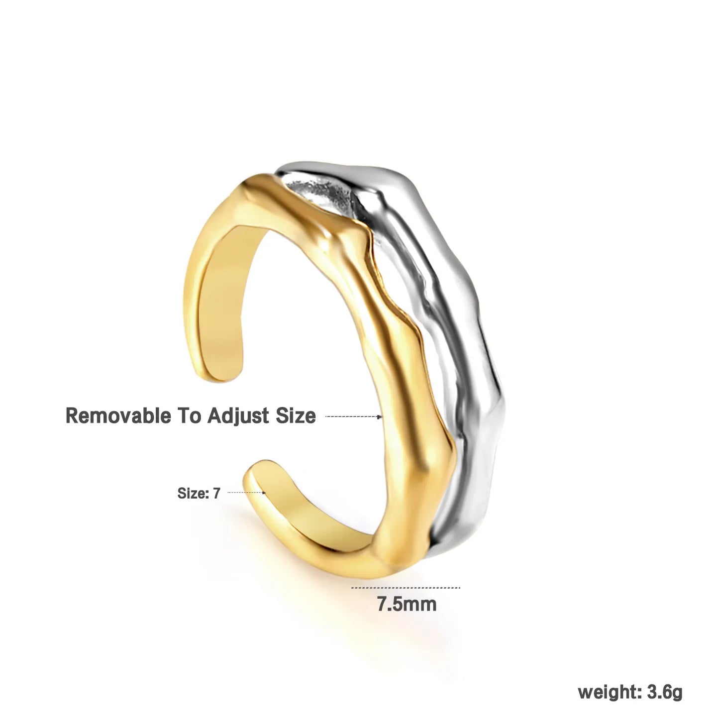 ✨Wholesale 18k PVD gold Stainless Steel Rings Wholesale (MOQ 12+) | Hypoallergenic Fashion Rings 🌍 | Tarnish-Free
