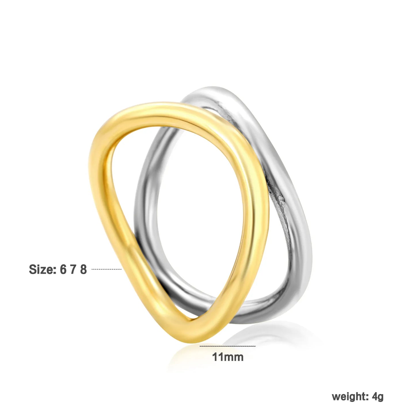 ✨Wholesale 18k PVD gold Stainless Steel Rings Wholesale (MOQ 12+) | Hypoallergenic Fashion Rings 🌍 | Tarnish-Free