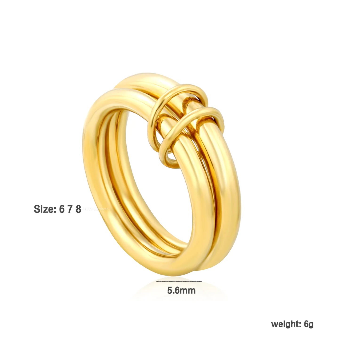 ✨Wholesale 18k PVD gold Stainless Steel Rings Wholesale (MOQ 12+) | Hypoallergenic Fashion Rings 🌍 | Tarnish-Free