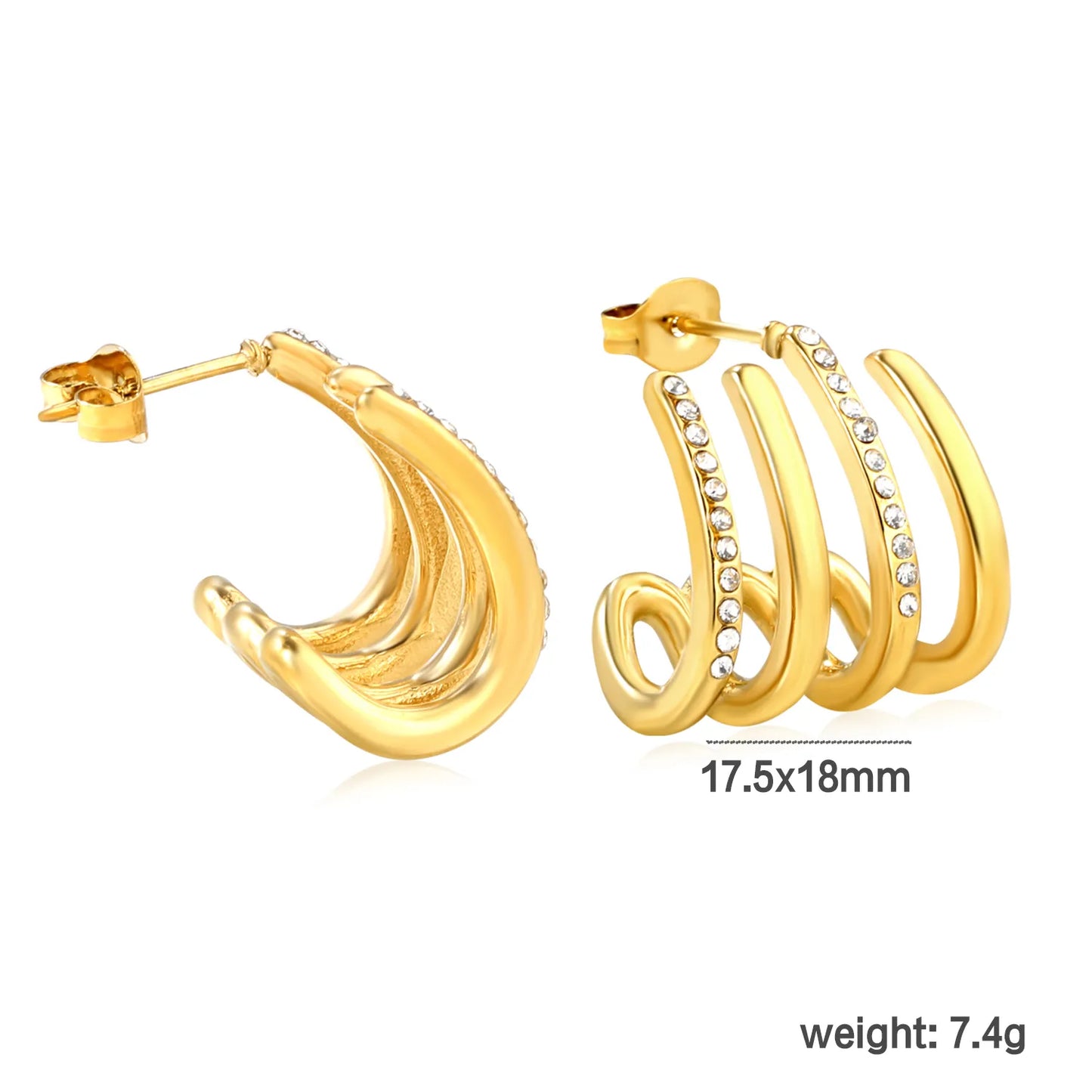 Stainless Steel Hypoallergenic Stud Earrings – Bulk Wholesale (12+ Pairs) 🌍 EU/US Supplier Trendy & Durable