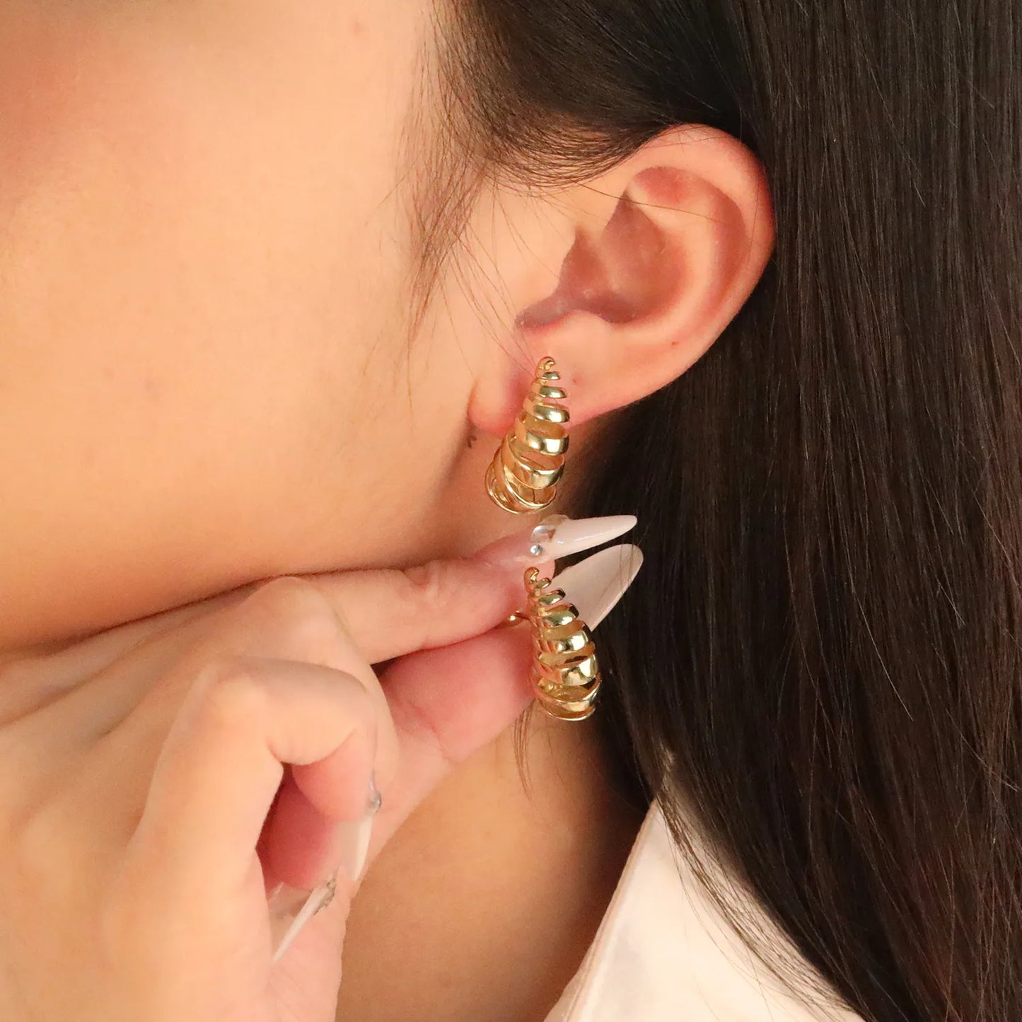 PVD 18K gold plated Stainless Steel Hypoallergenic Stud Earrings – Bulk Wholesale (12+ Pairs) 🌍 EU/US Supplier Trendy & Durable