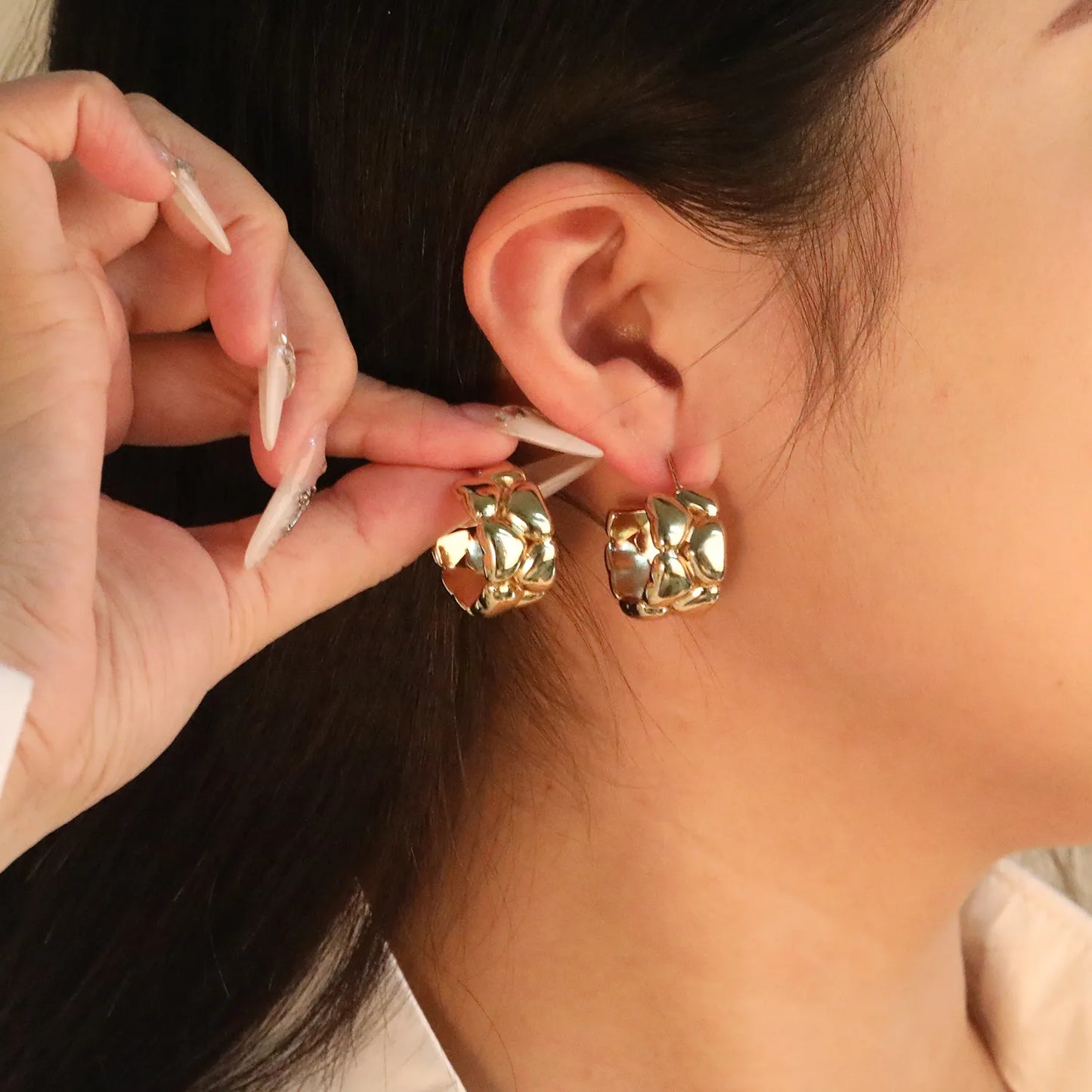 18K Gold Stainless Steel Hypoallergenic Stud Earrings – Bulk Wholesale (12+ Pairs) 🌍 EU/US Supplier Trendy & Durable