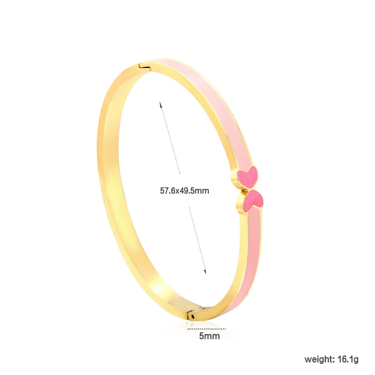 ✨ 18K Gold PVD 57.6x49.5mm Bangle Bracelet Wholesale (MOQ 12+) | Stainless Steel 🌍 | Hypoallergenic Cuff & Chain Bangles