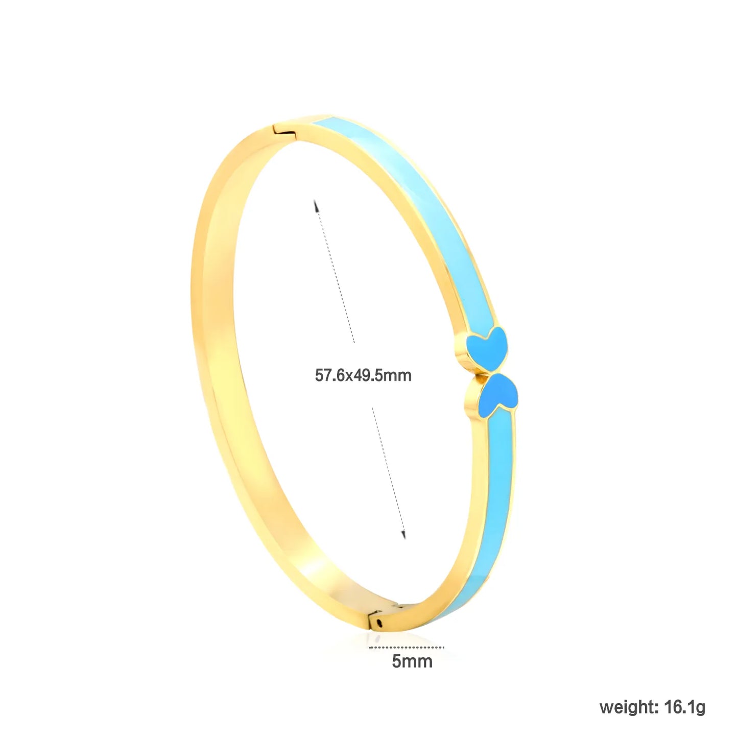 ✨ 18K Gold PVD 57.6x49.5mm Bangle Bracelet Wholesale (MOQ 12+) | Stainless Steel 🌍 | Hypoallergenic Cuff & Chain Bangles