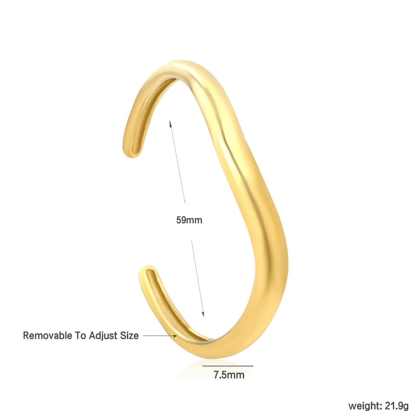 ✨ 18K Gold PVD & Silver Tone Bangle Bracelet Wholesale (MOQ 12+) | Stainless Steel 🌍 | Hypoallergenic Cuff & Chain Bangles