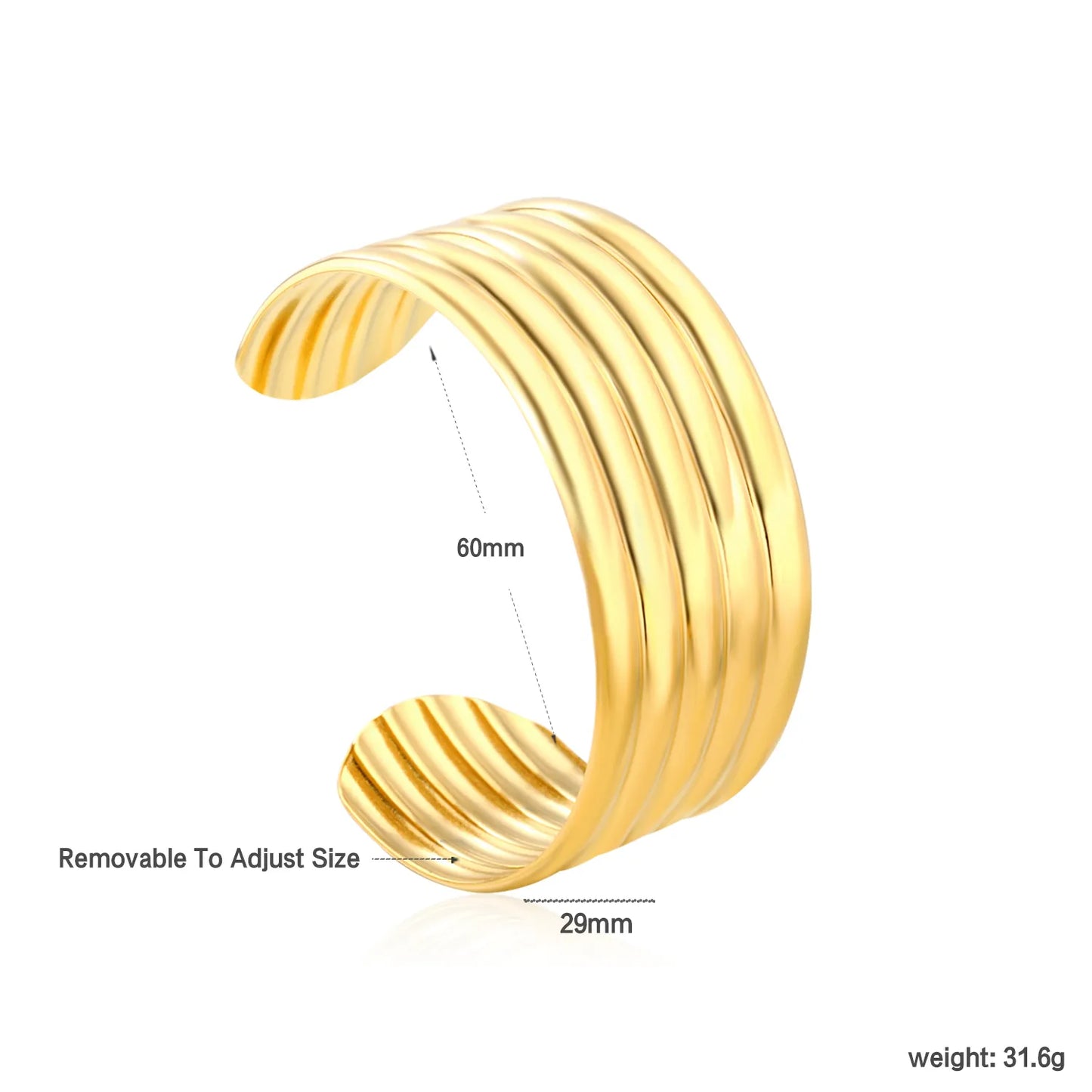 ✨ 18K Gold PVD & Silver Tone Bangle Bracelet Wholesale (MOQ 12+) | Stainless Steel 🌍 | Hypoallergenic Cuff & Chain Bangles