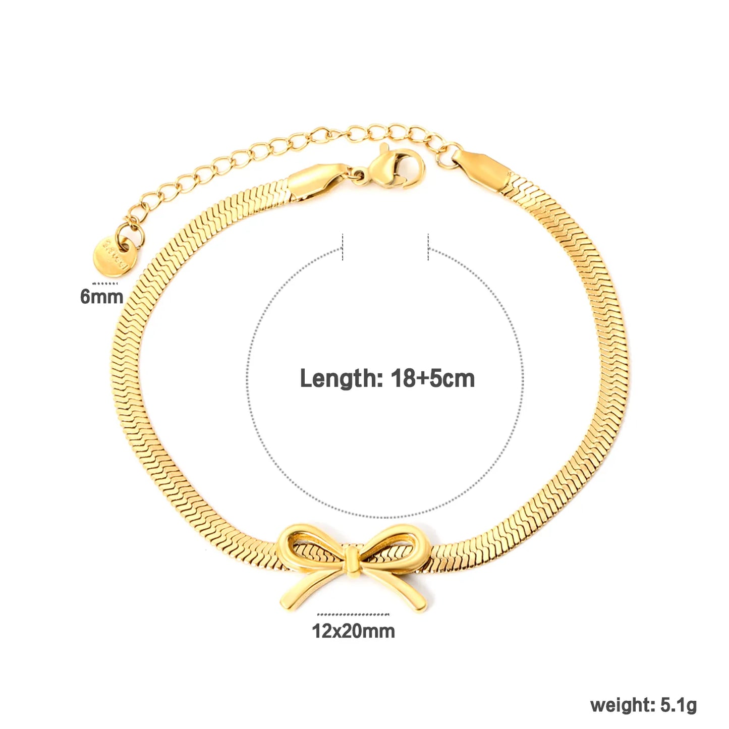 ✨ 18K Gold Plated Bracelet With Three size Wholesale (MOQ 12+) | Stainless Steel Hypoallergenic 🌍 | Dainty Chain & Charm Bracelets