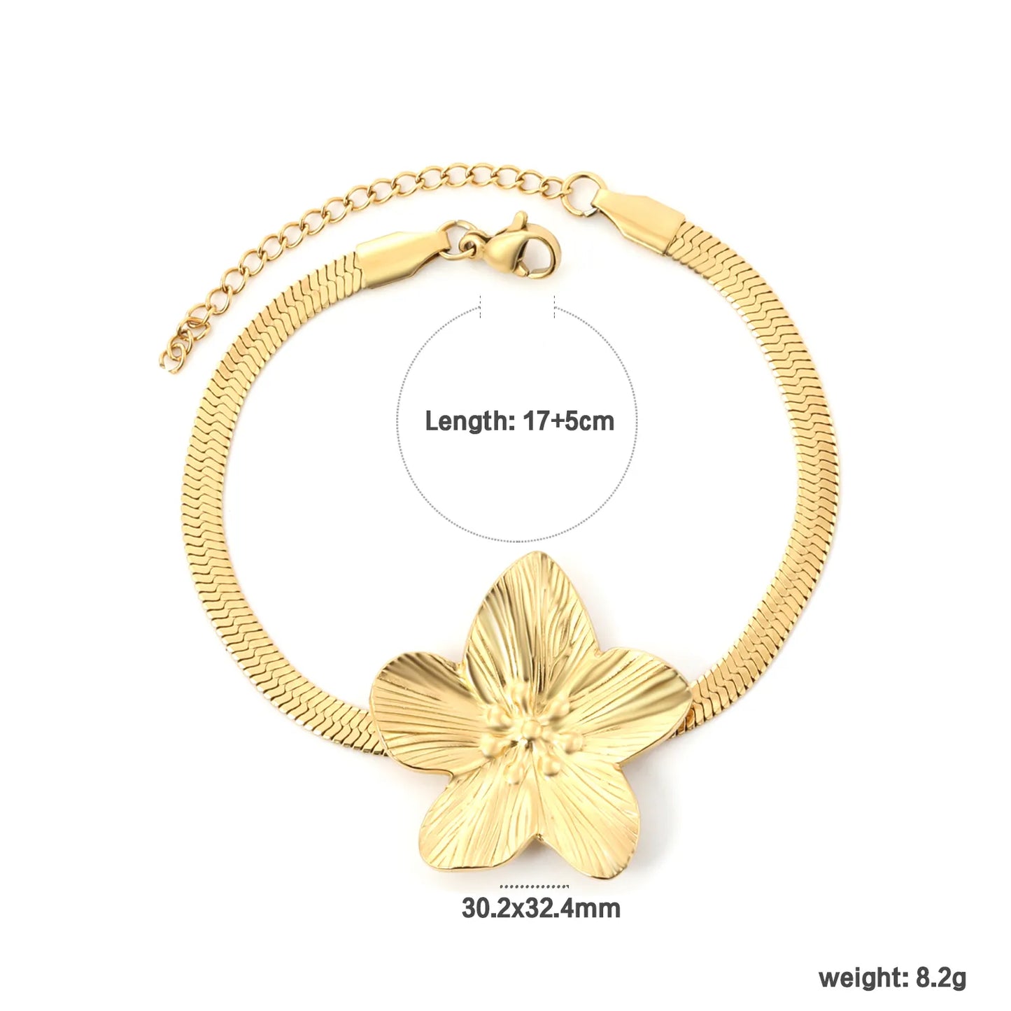 ✨ 18K Gold Plated Bracelet With Three size Wholesale (MOQ 12+) | Stainless Steel Hypoallergenic 🌍 | Dainty Chain & Charm Bracelets