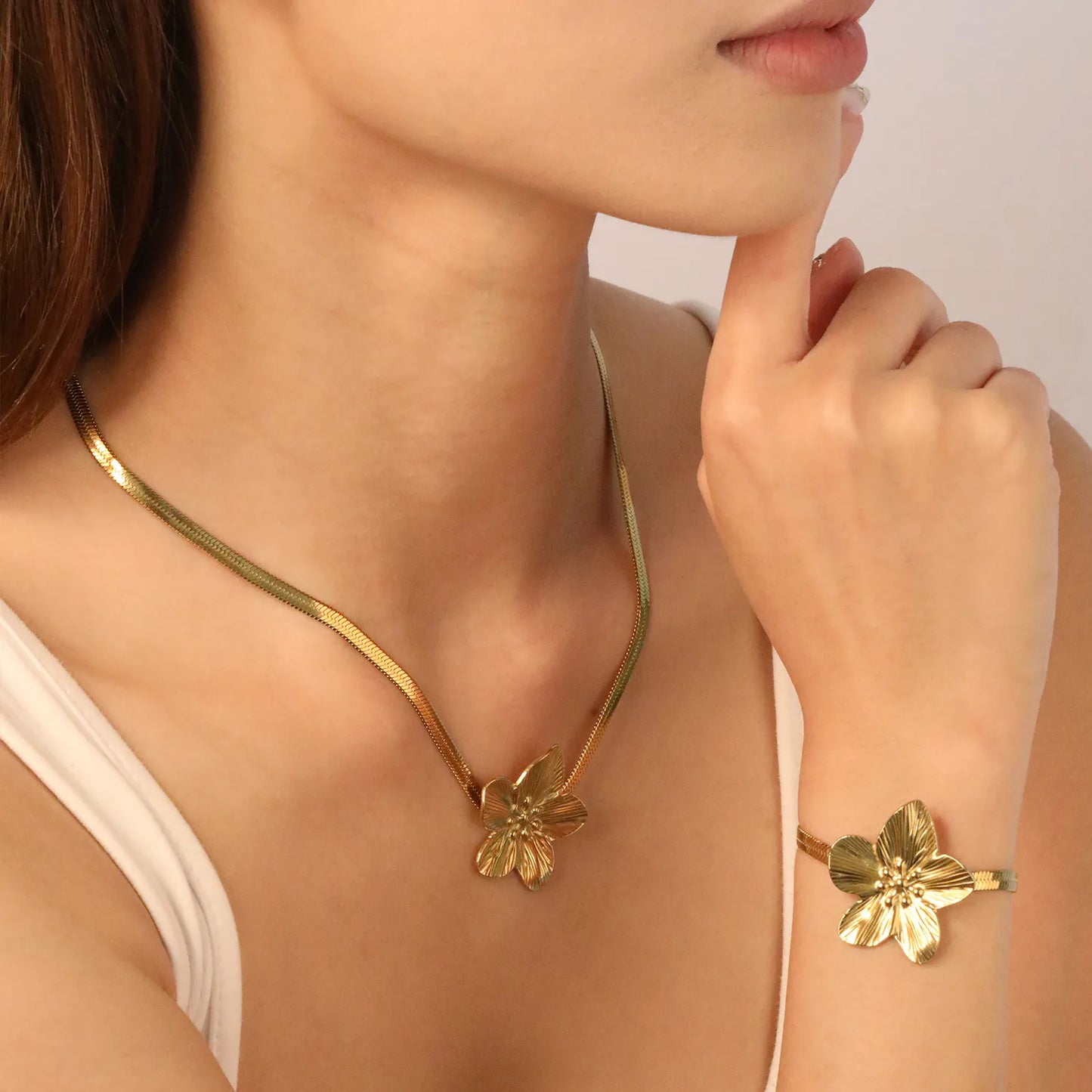 ✨ 18K Gold Plated Bracelet With Three size Wholesale (MOQ 12+) | Stainless Steel Hypoallergenic 🌍 | Dainty Chain & Charm Bracelets