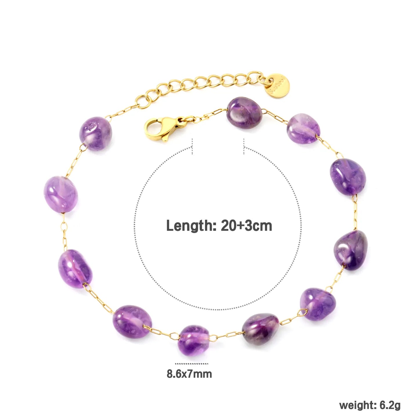 ✨ 16+3cm-20+3cm 18K Gold Plated Zircon Bracelet Wholesale (MOQ 12+) | Stainless Steel Hypoallergenic 🌍 | Dainty Chain & Charm Bracelets