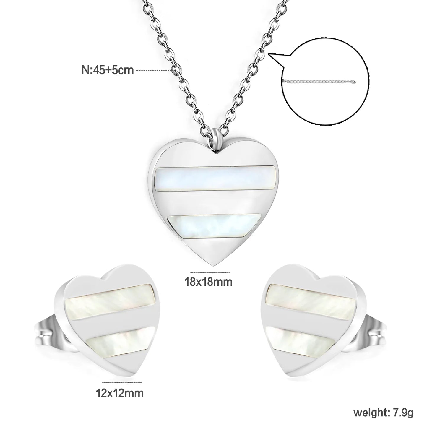 ✨💕 18K Gold plated Jewelry Set Wholesale (MOQ 12+) | Stainless Steel Necklace & Earrings 🌍 | Hypoallergenic Luxury Gift Set
