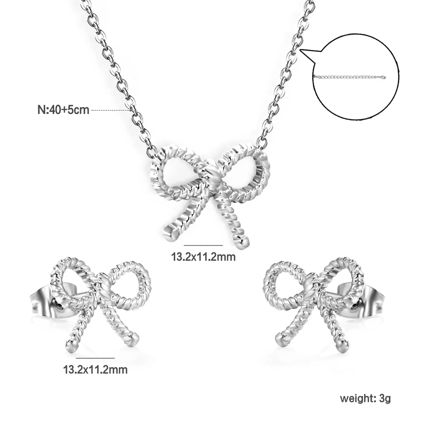 ✨ 40+5cm PVD 18K Gold Plated Jewelry Set Wholesale (MOQ 12+) | Stainless Steel Necklace & Earrings 🌍 | Hypoallergenic Luxury Gift Set