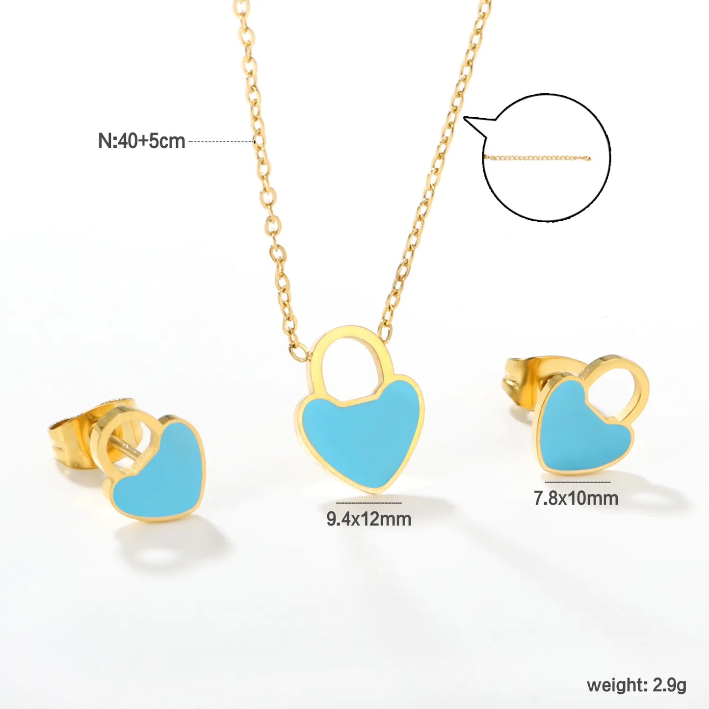 ✨🌸 18K Gold Cute patterns Jewelry Set Wholesale (MOQ 12+) | Stainless Steel Necklace & Earrings 🌍 | Hypoallergenic Luxury Gift Set