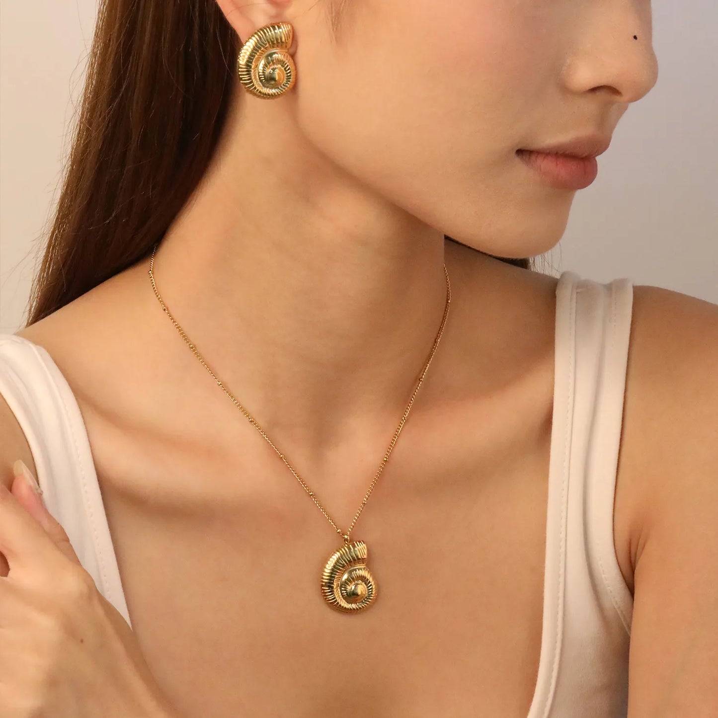 ✨🎀 18K Gold Bowknot Jewelry Set Wholesale (MOQ 12+) | Stainless Steel Necklace & Earrings 🌍 | Hypoallergenic Luxury Gift Set