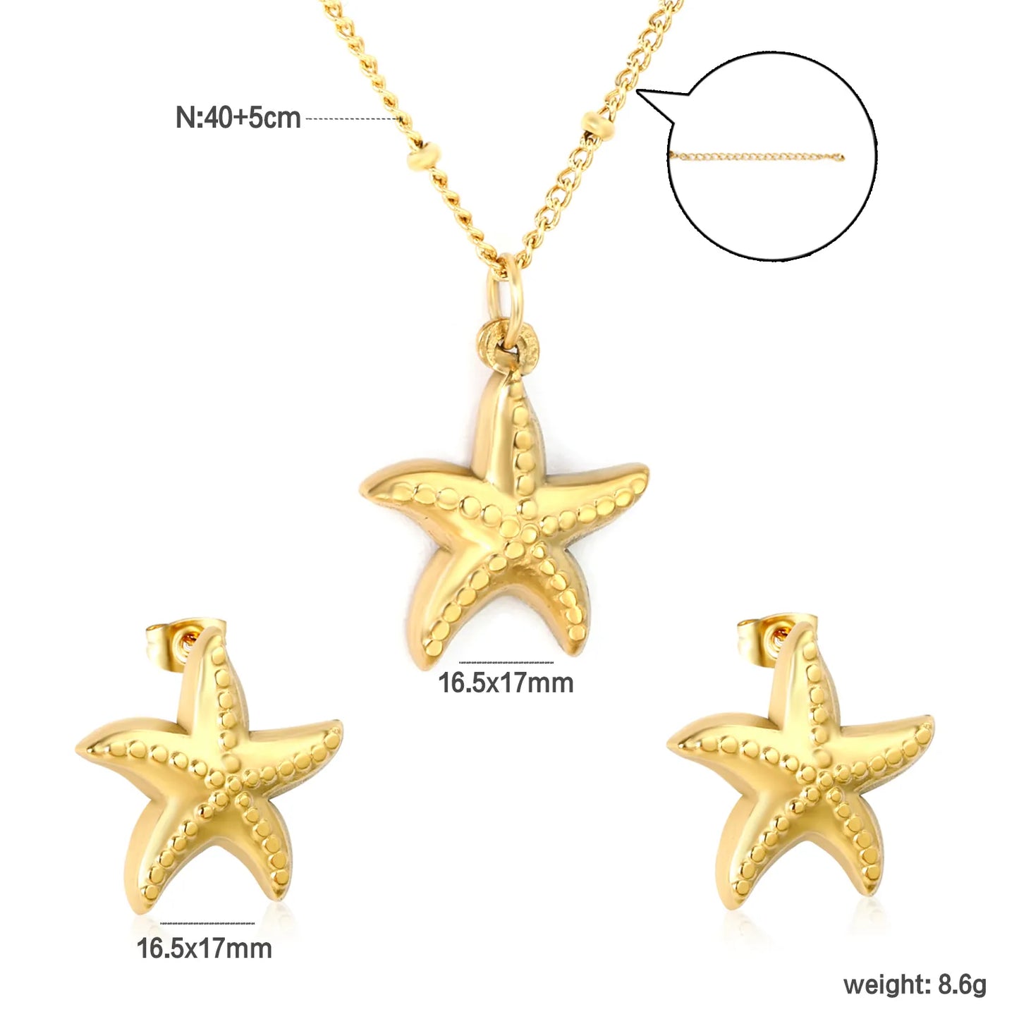 🌟🍒 18K Gold Zircon Jewelry Set Wholesale (MOQ 12+) | Stainless Steel Necklace & Earrings 🌍 | Hypoallergenic Luxury Gift Set