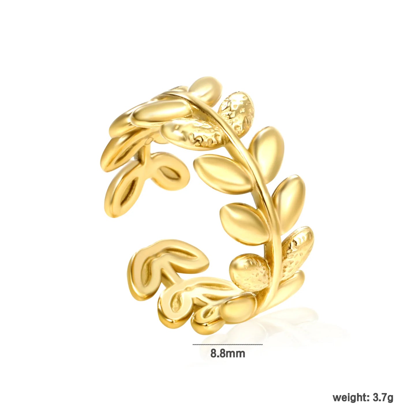 PVD 18k gold Adjust Size Stainless Steel Rings Wholesale (MOQ 12+) | Hypoallergenic Fashion Rings 🌍 | Tarnish-Free