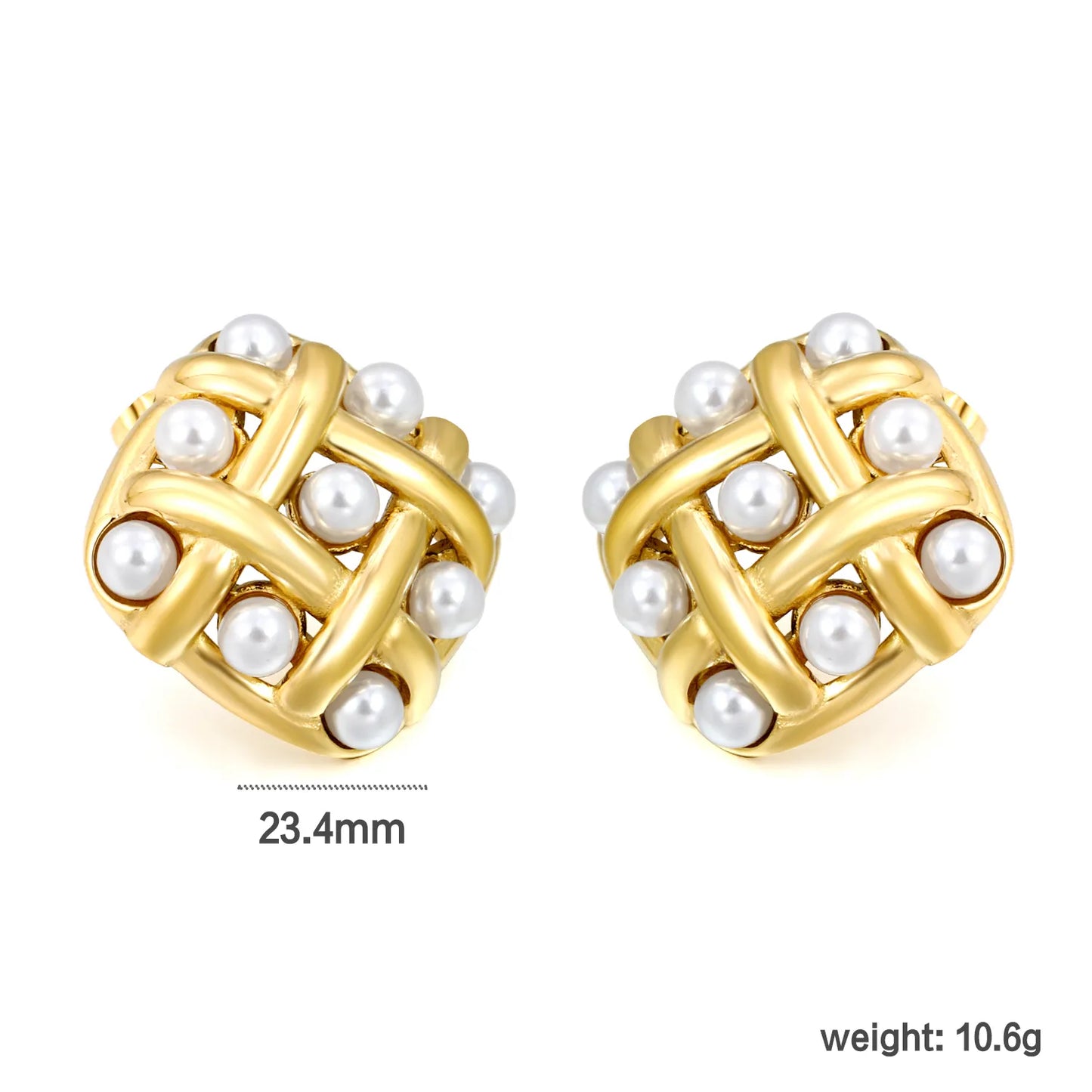 PVD 18k gold plated Stainless Steel Hypoallergenic Stud Earrings – Bulk Wholesale (12+ Pairs) 🌍 EU/US Supplier Trendy & Durable