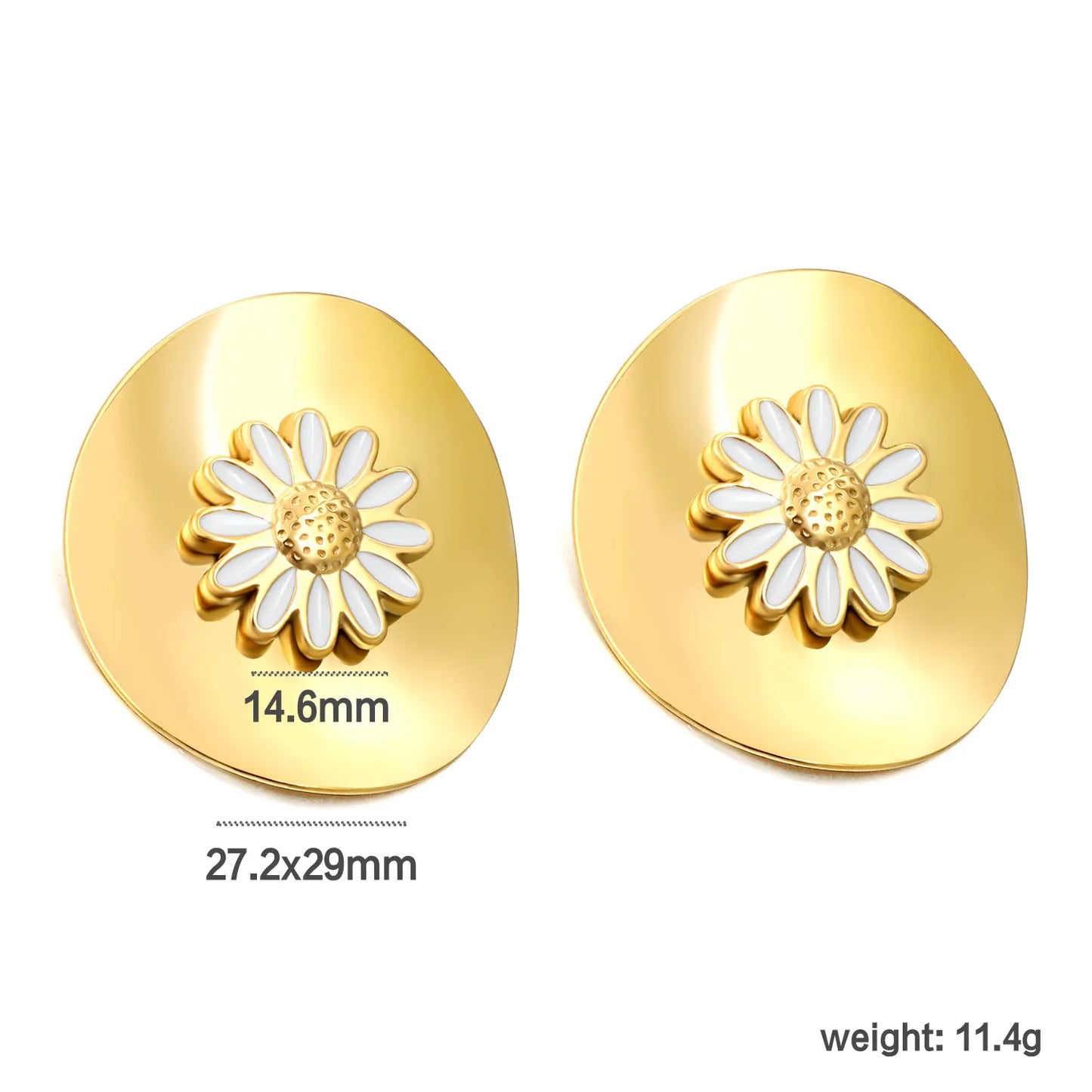 PVD 18k gold plated Stainless Steel Hypoallergenic Stud Earrings – Bulk Wholesale (12+ Pairs) 🌍 EU/US Supplier Trendy & Durable