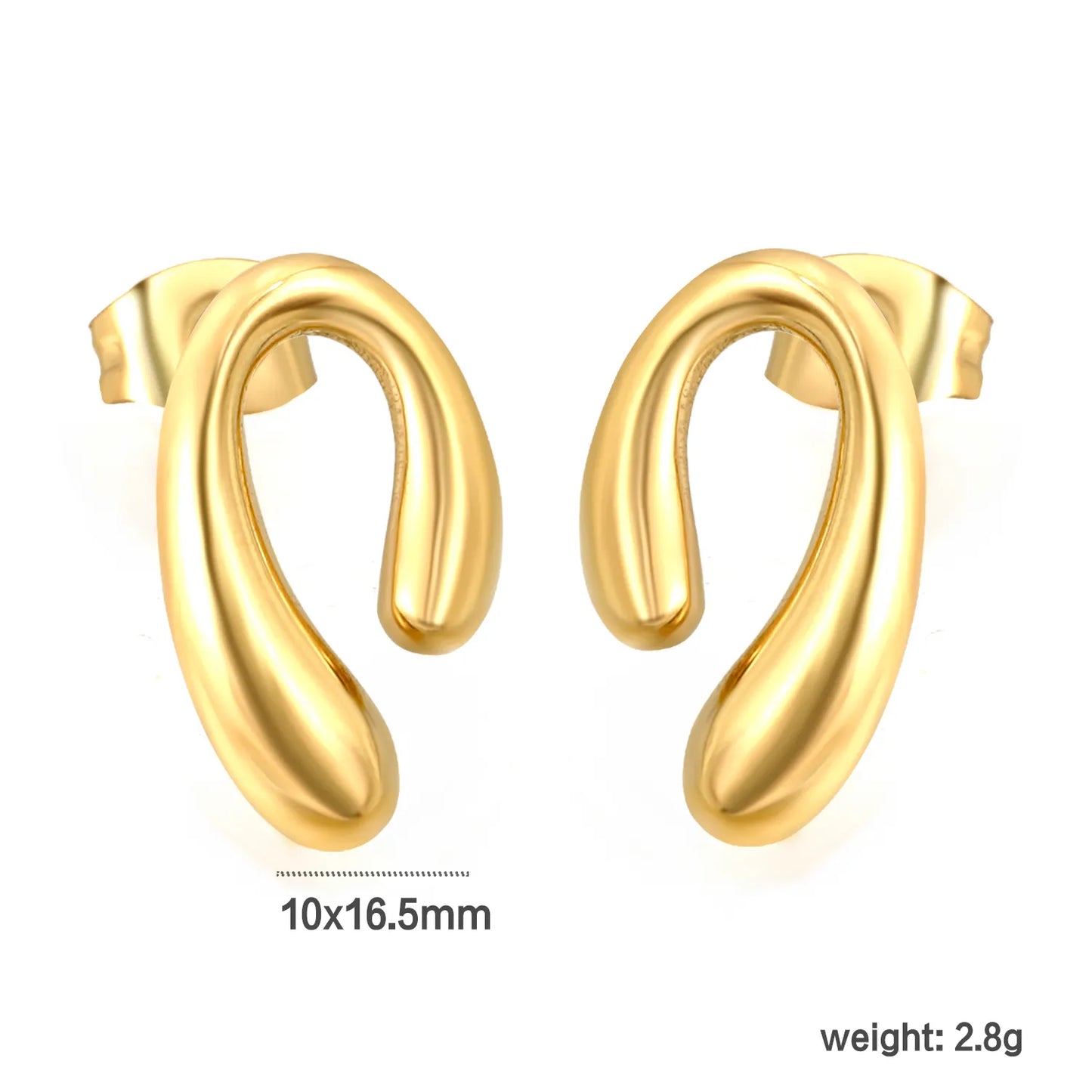 Wholesale PVD 18k Gold/Steel Stainless Stud Earring Hypoallergenic – Bulk Wholesale (12+ Pairs) 🌍 EU/US Supplier Trendy & Durable