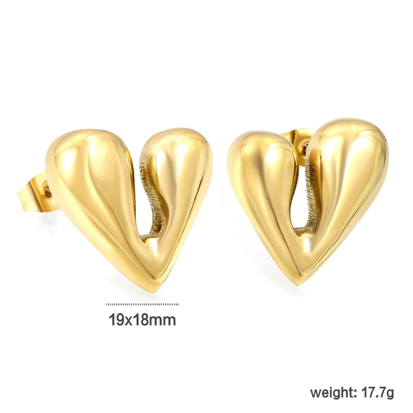 Wholesale PVD 18k Gold/Steel Stainless Stud Earring Hypoallergenic – Bulk Wholesale (12+ Pairs) 🌍 EU/US Supplier Trendy & Durable