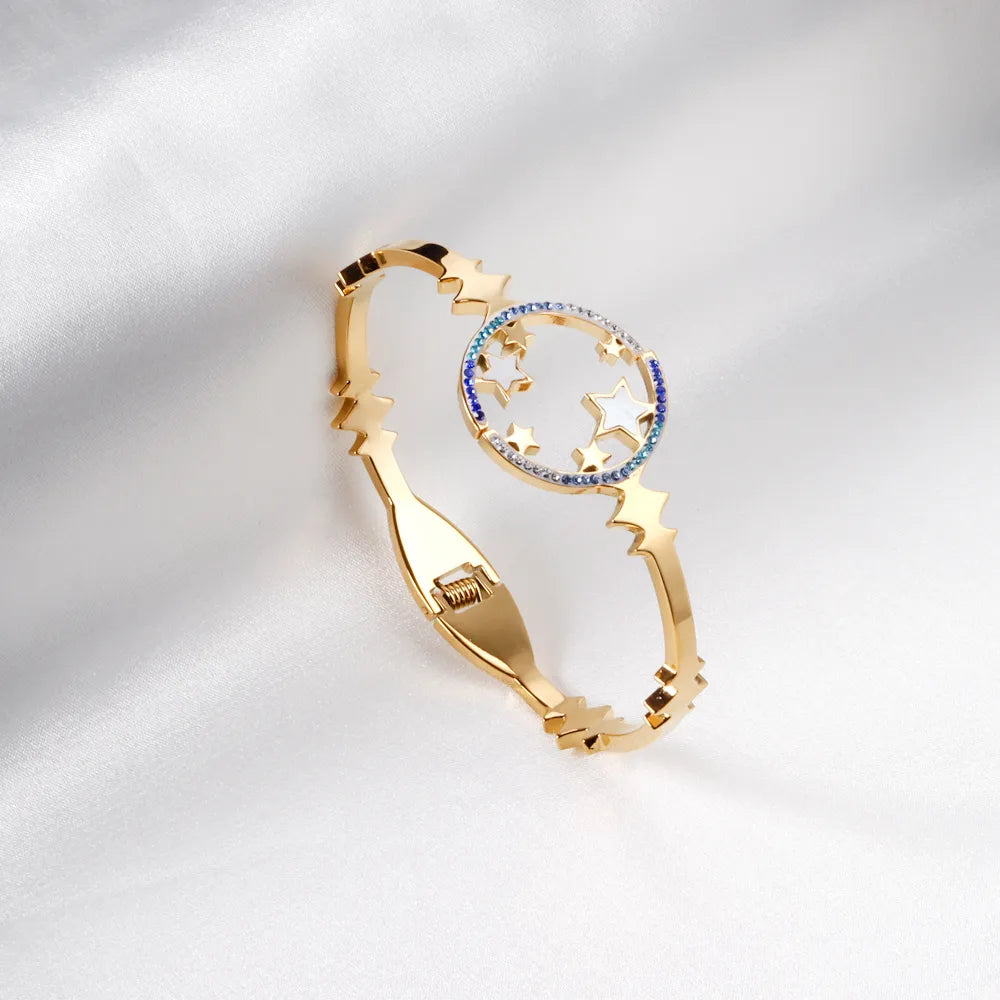 ✨ 18K Gold PVD 61x24.6mm Bangle Bracelet Wholesale (MOQ 12+) | Stainless Steel 🌍 | Hypoallergenic Cuff & Chain Bangles
