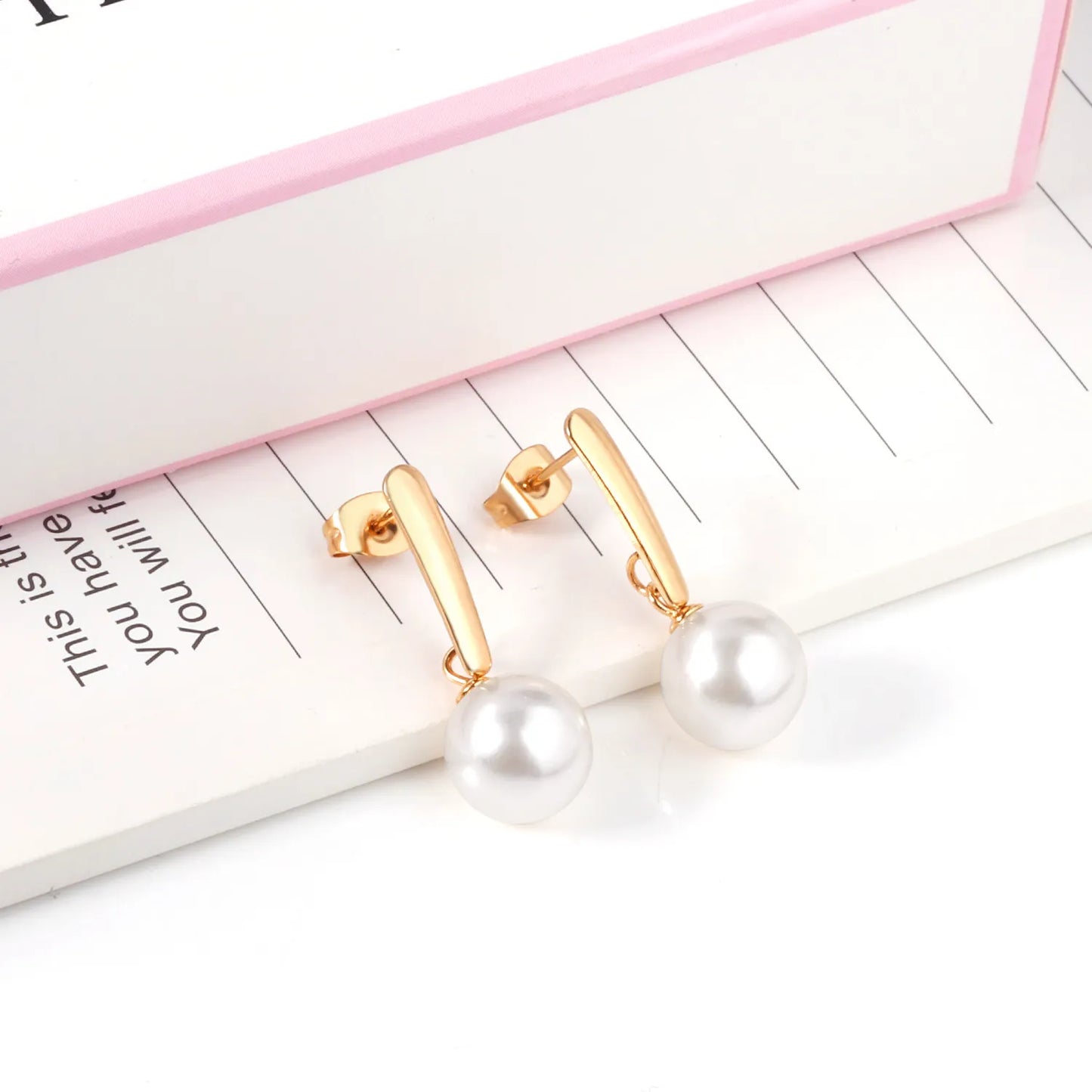 ✨ Wholesale 12mm Matte Bead Earrings | Two-Tone Gold | Hypoallergenic