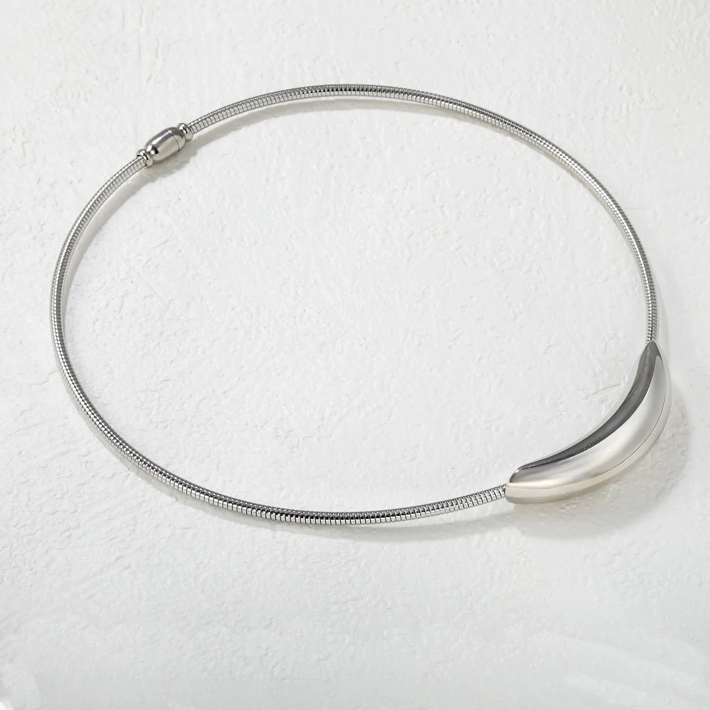✨ Wholesale 12x55mm Hollow Arc Snake Chain 40cm | 3.0 Spring Steel/Gold
