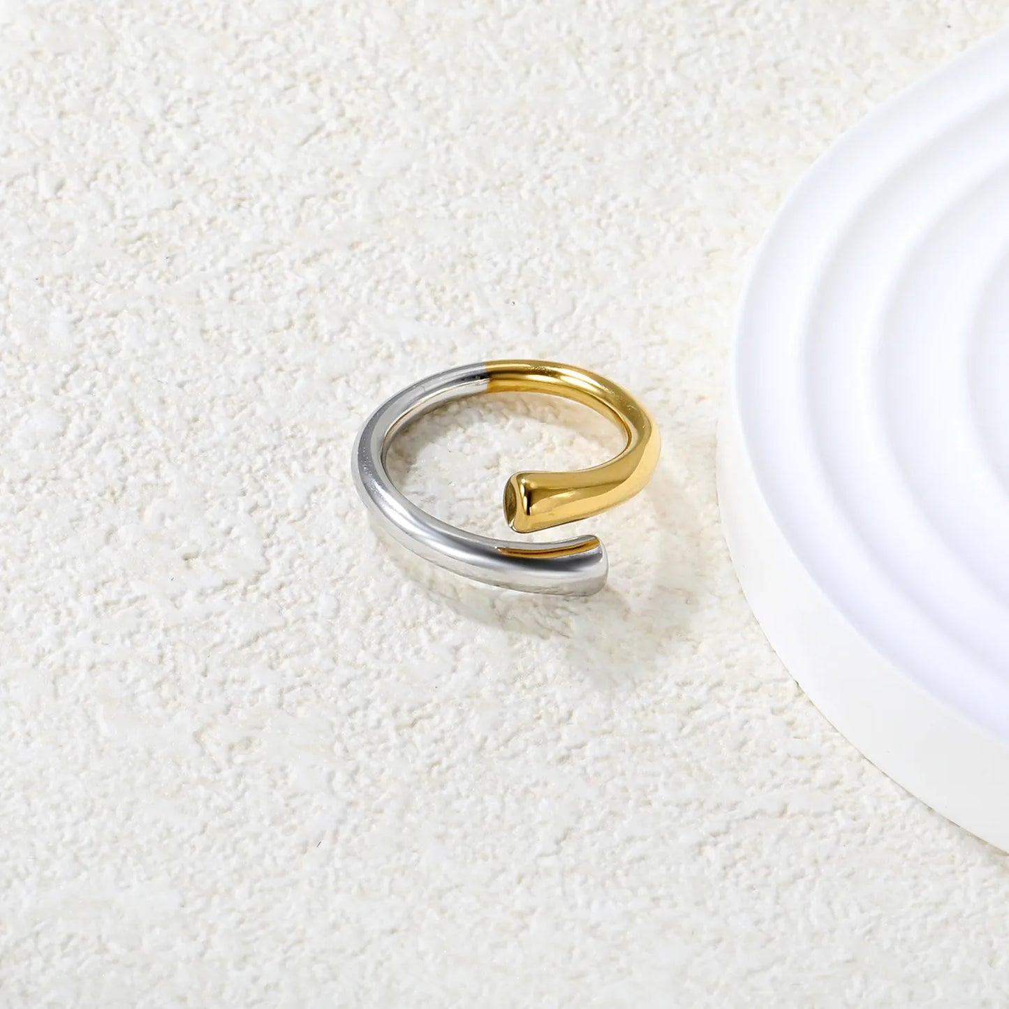 ➰ Wholesale 10mm&11mm Open Ring | Intergold Stainless Steel Stackable Band