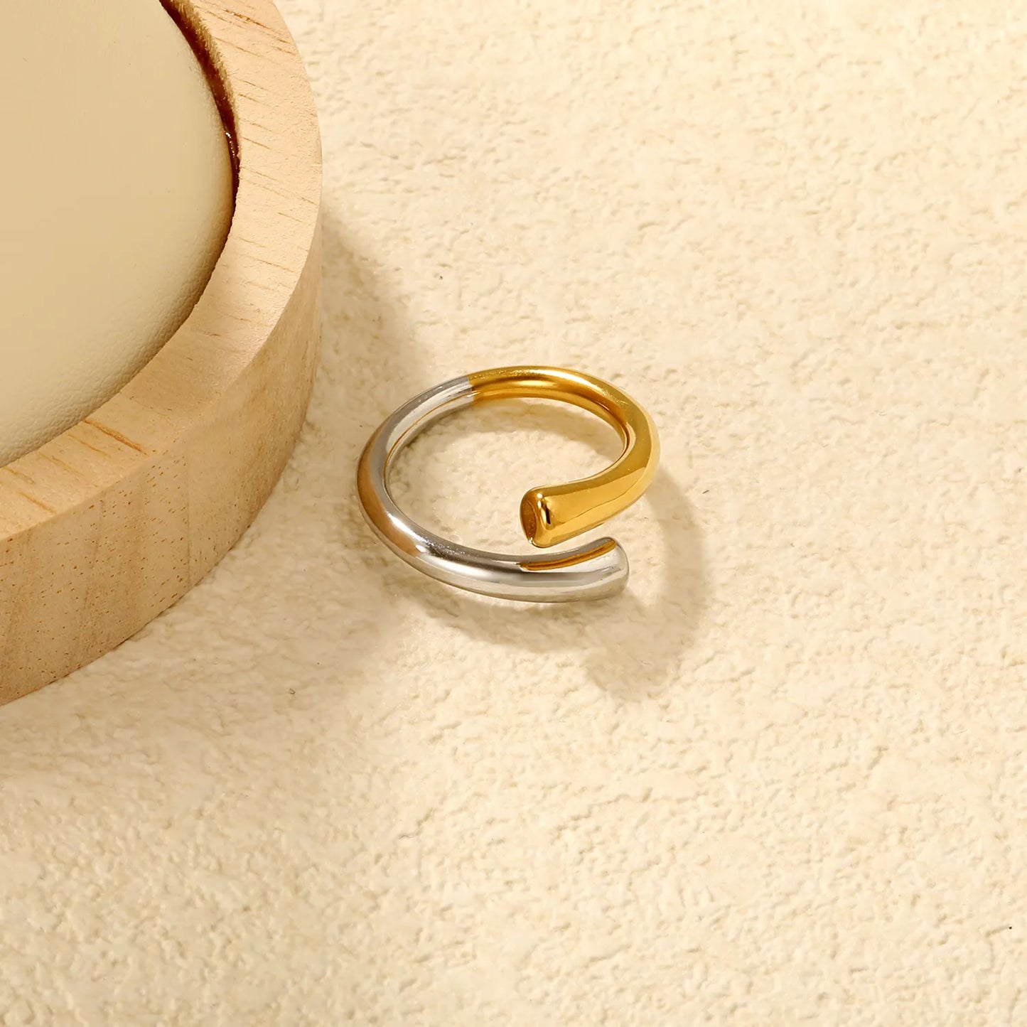 ➰ Wholesale 10mm&11mm Open Ring | Intergold Stainless Steel Stackable Band
