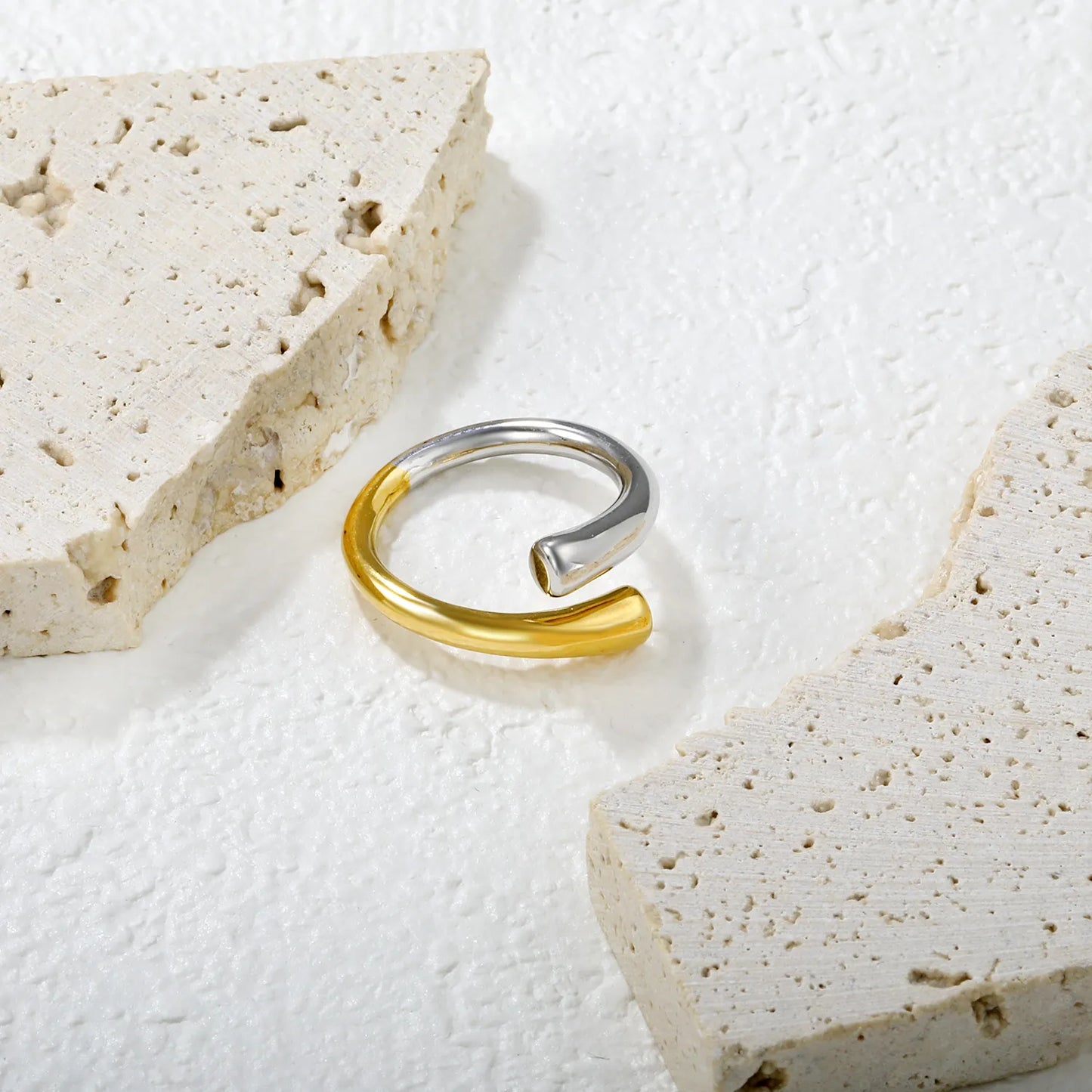 ➰ Wholesale 10mm&11mm Open Ring | Intergold Stainless Steel Stackable Band