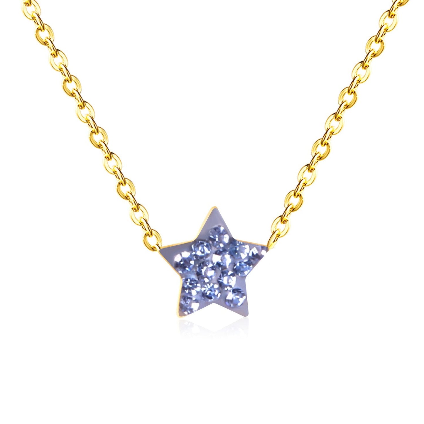 ASON Star Pendants Clay Jewelry Women Statement Long Necklace Pendant Gold 316LStainless Steel Chain Necklaces Pendants Set