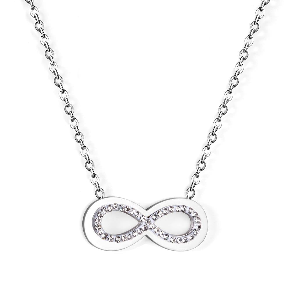 Aesthetic Classic Simple Charm Collier Shiny Cubic Zirconia Women Pendant Necklace For Office Dailywear Christmas