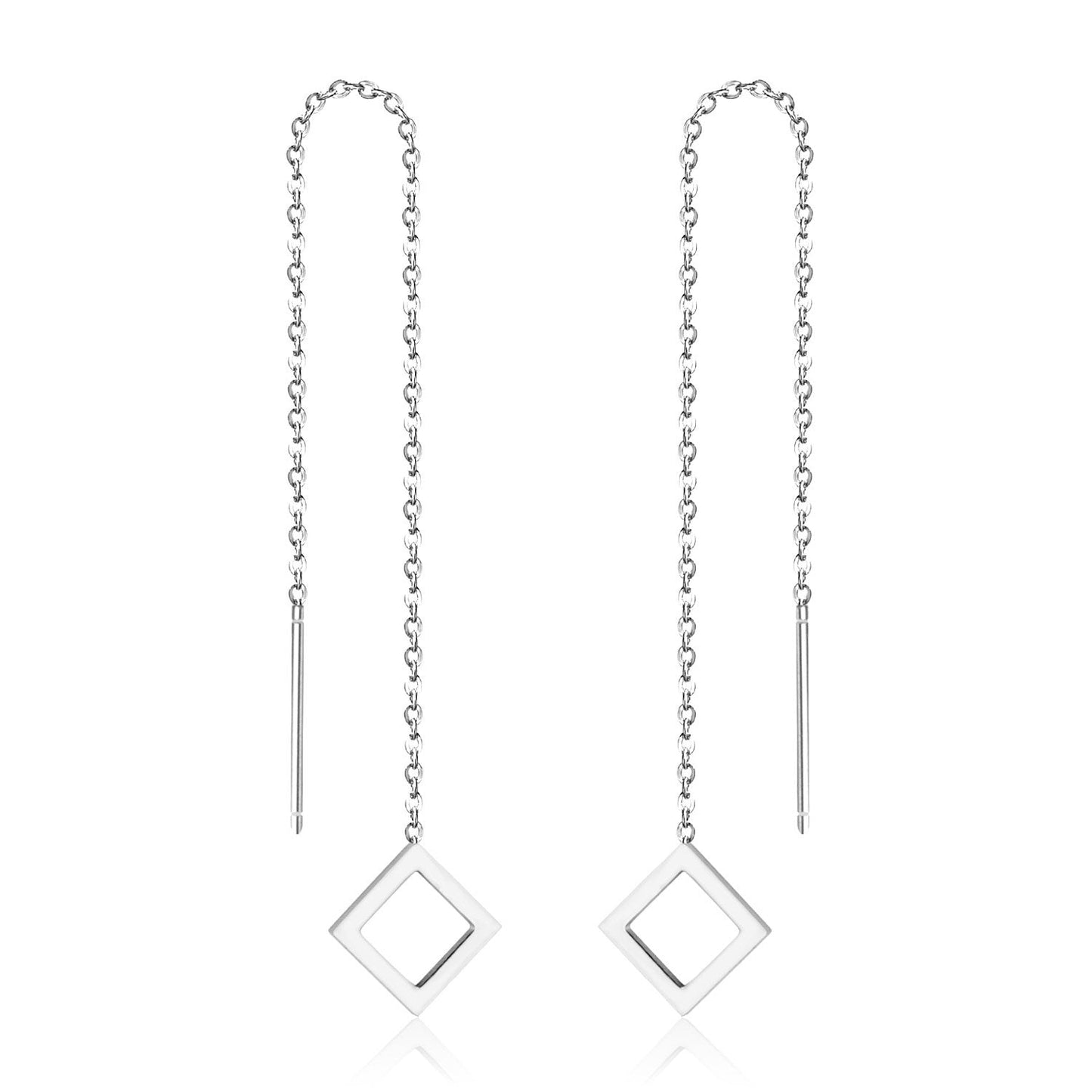 ASON Korean Statement Long Tassel Drop Dangle Earrings 2022 for Women Stainless Steel Earring Set Female Fashion Jewelry