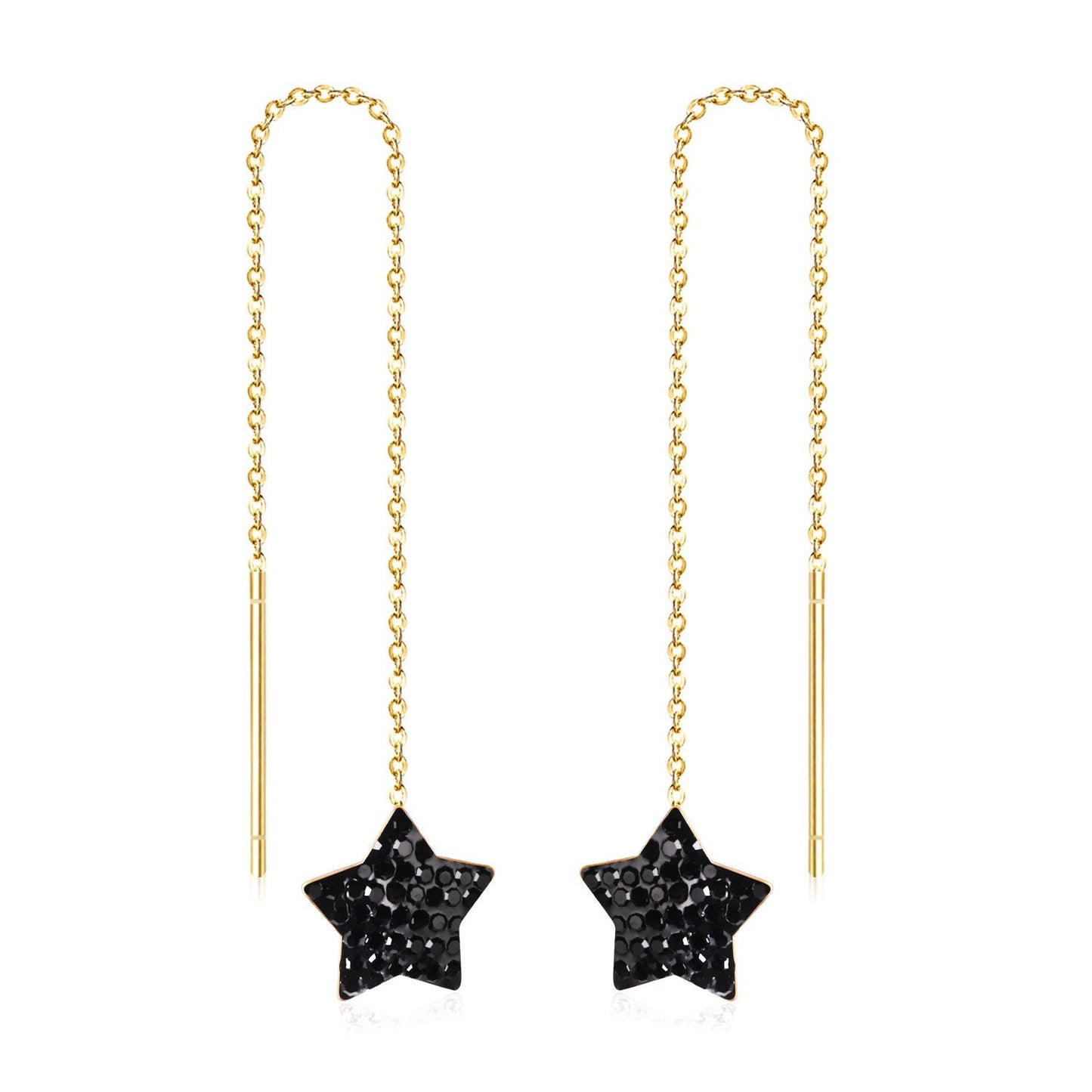Brinco Stainless Steel Star Clay Tassel Earrings 2020 Fashion Jewelry For Women Long Dangle Earing Party pendientes
