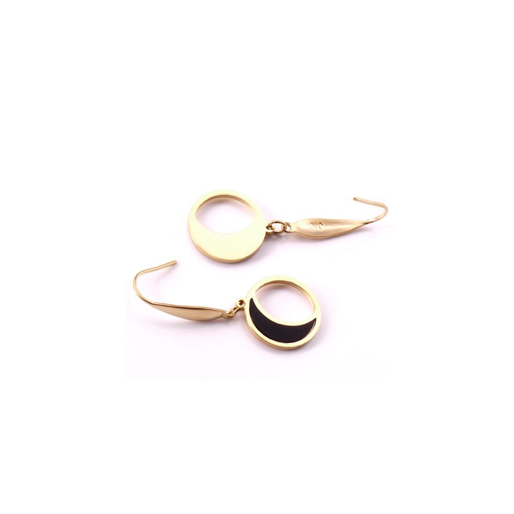 Round Shell Moon Brincos Jewelry Korean Drop Earring Sets Stainless Steel Dangle Earrings Set For Women Kolczyki