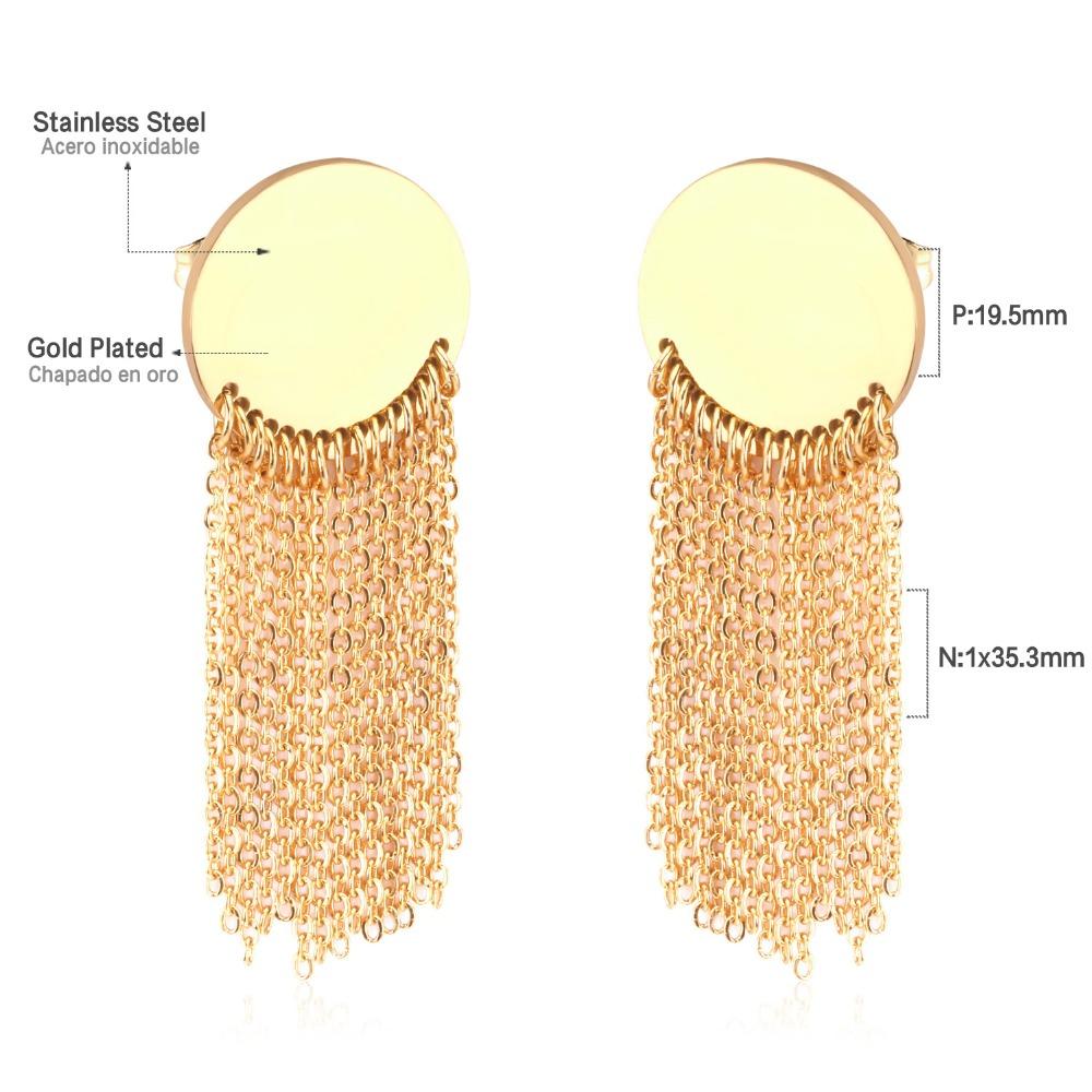 Korean Tassel Cirlcle Drop&Dangle Earrings Set For Women's 2020 Fashion Jewelry Pendientes Aretes Earings Brincos