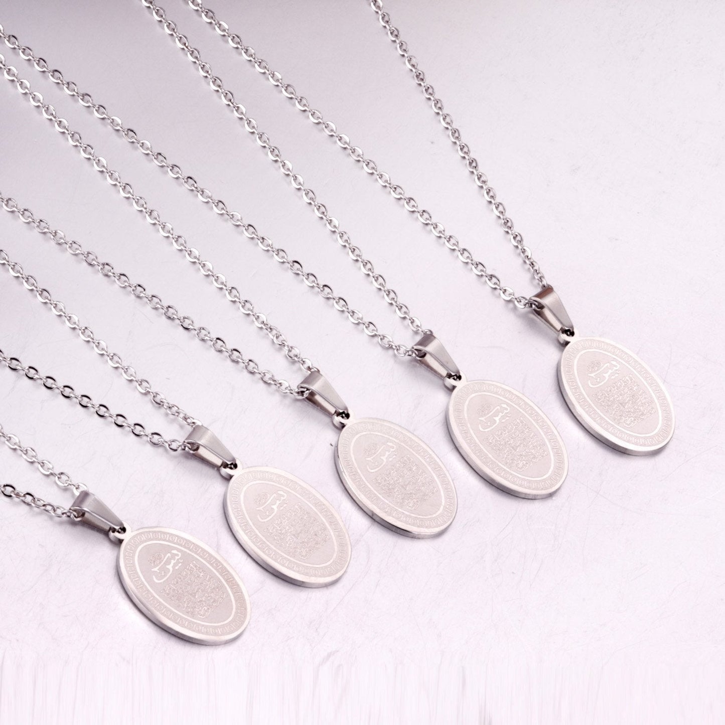 Muslim Scriptures Pendant Necklace Gold-color Necklace Women Jewelry