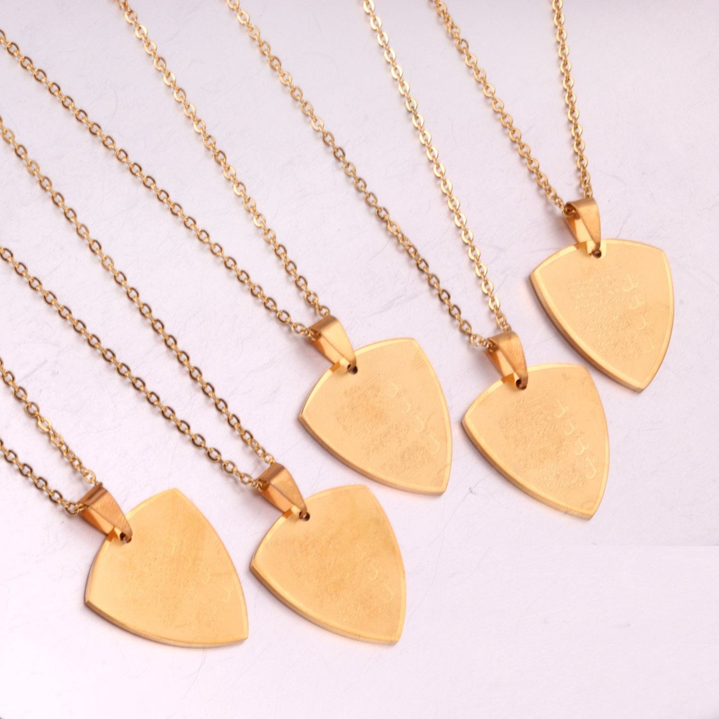 Religious Gold Color Bible Verse Pendant Stainless Steel Scripture Necklaces For Christian Jewelry