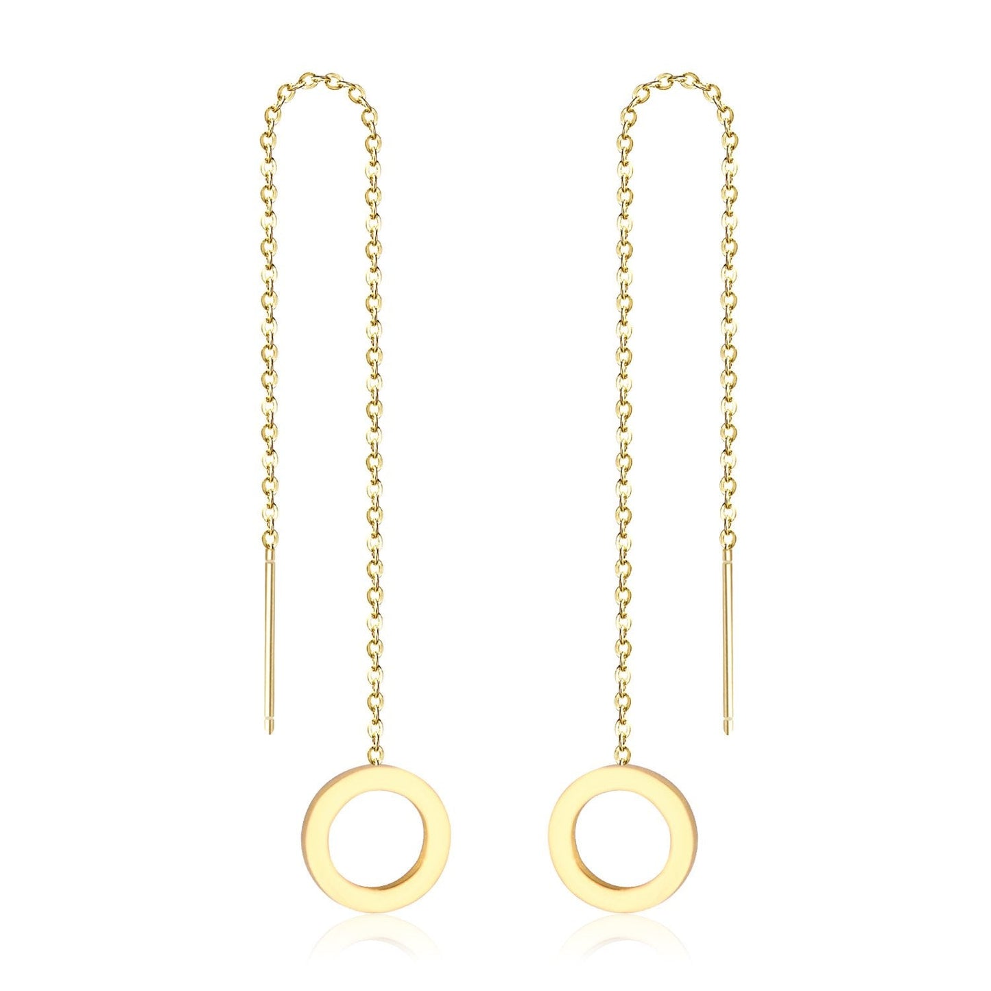 ASON Korean Statement Long Tassel Drop Dangle Earrings 2022 for Women Stainless Steel Earring Set Female Fashion Jewelry