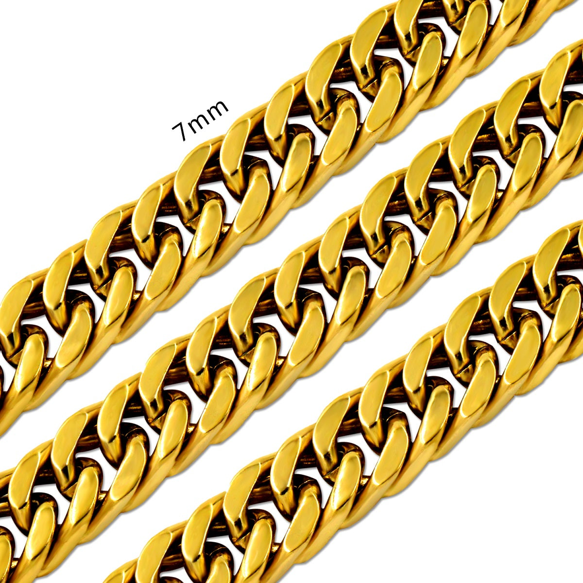 Fashion 7mm Mixed Color&Gold&Steel Color Solid Color Long Necklace DIY Matching Chain