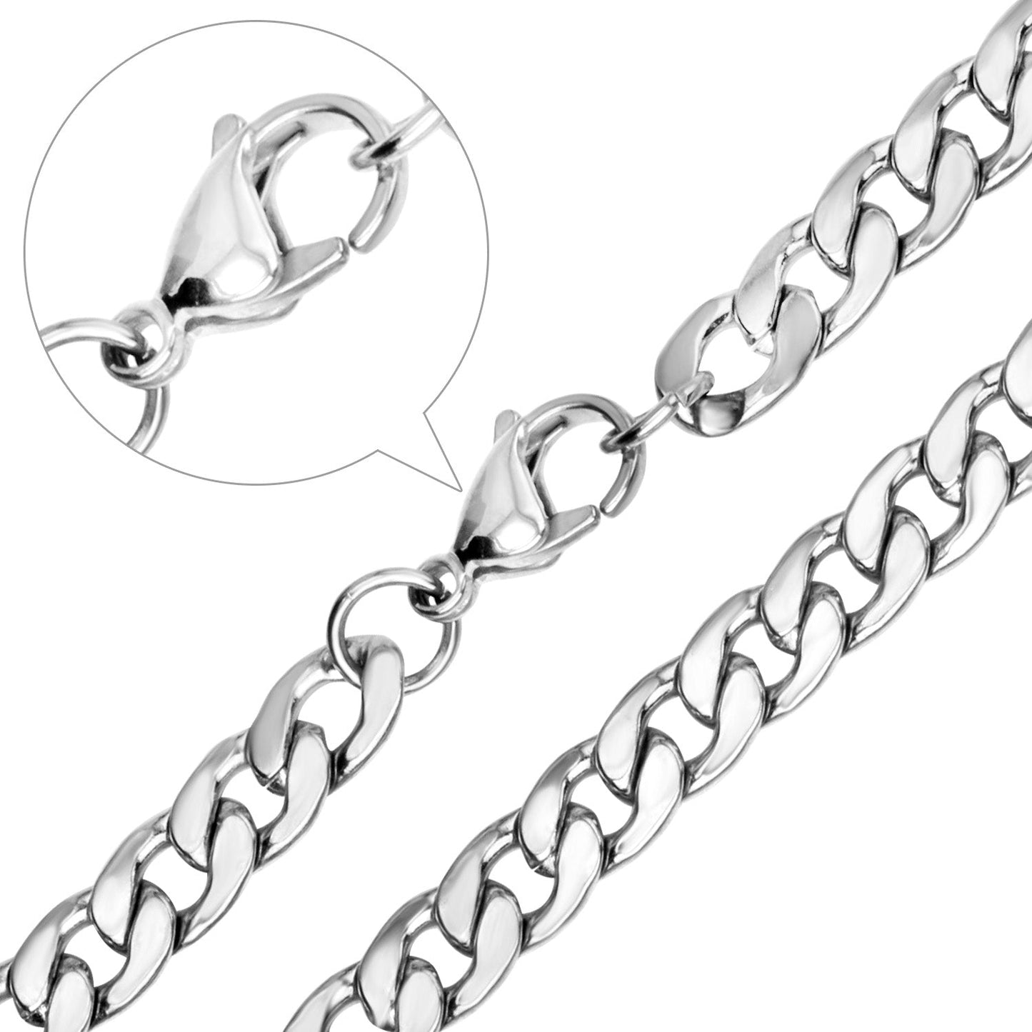 Fashion Men Women Popular 5mm & 7mm Necklace Chain
