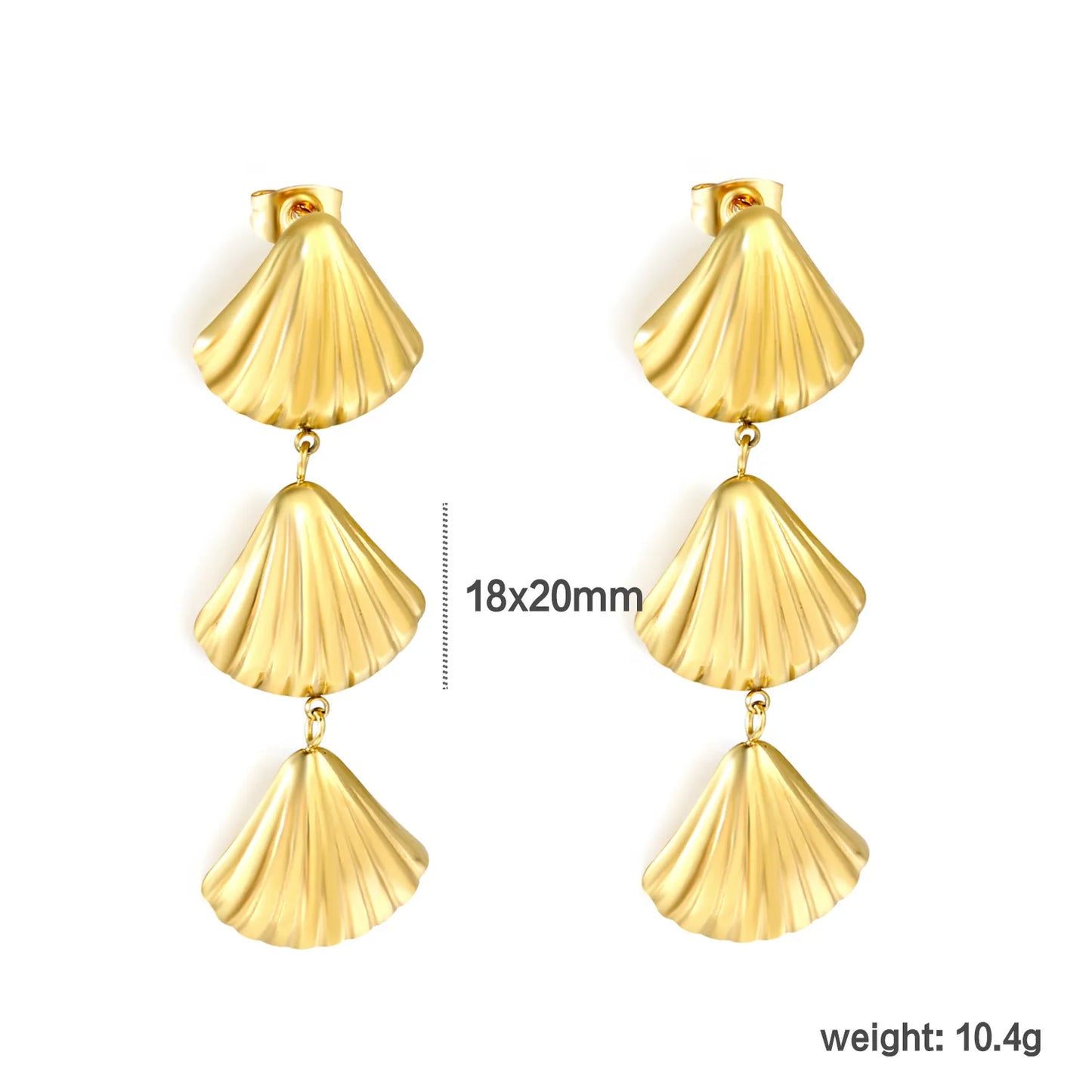 ✨ 18k gold plated Stainless Steel Hypoallergenic Drop Earrings – Bulk Wholesale (12+ Pairs) 🌍 EU/US Supplier Trendy & Durable