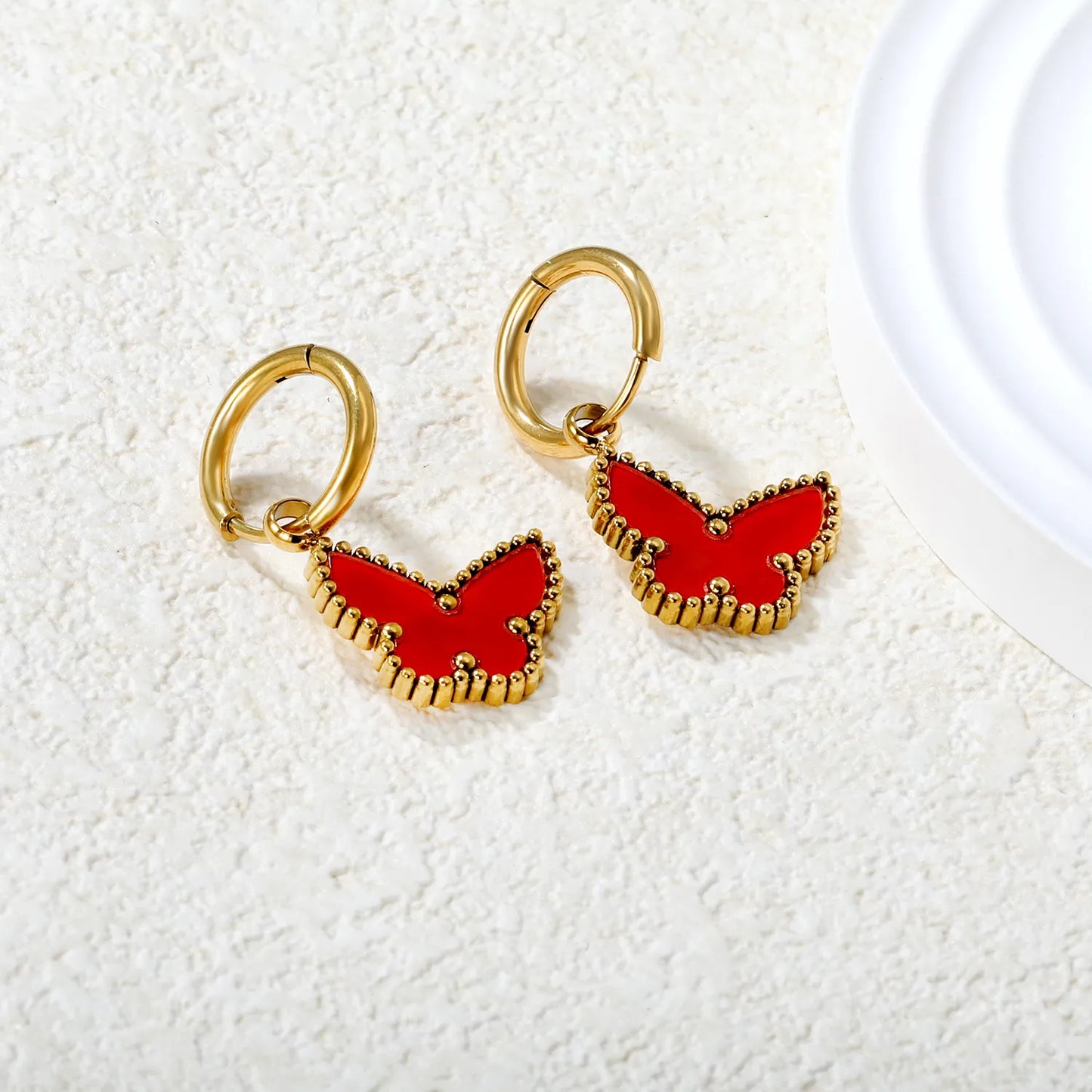 ✨🦋 Wholesale Gold Butterfly Ear Cuffs | Shell/Acrylic Designs