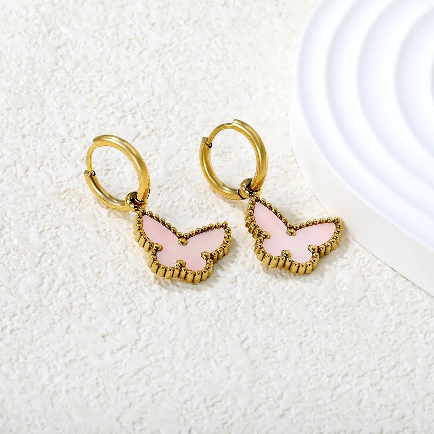 ✨🦋 Wholesale Gold Butterfly Ear Cuffs | Shell/Acrylic Designs