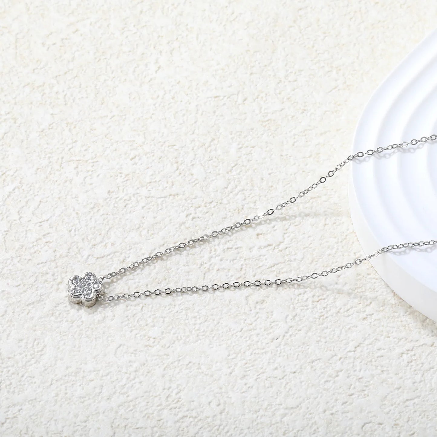 ✨ Wholesale Dainty Zircon Pendant Necklace | Heart/Flower/Round