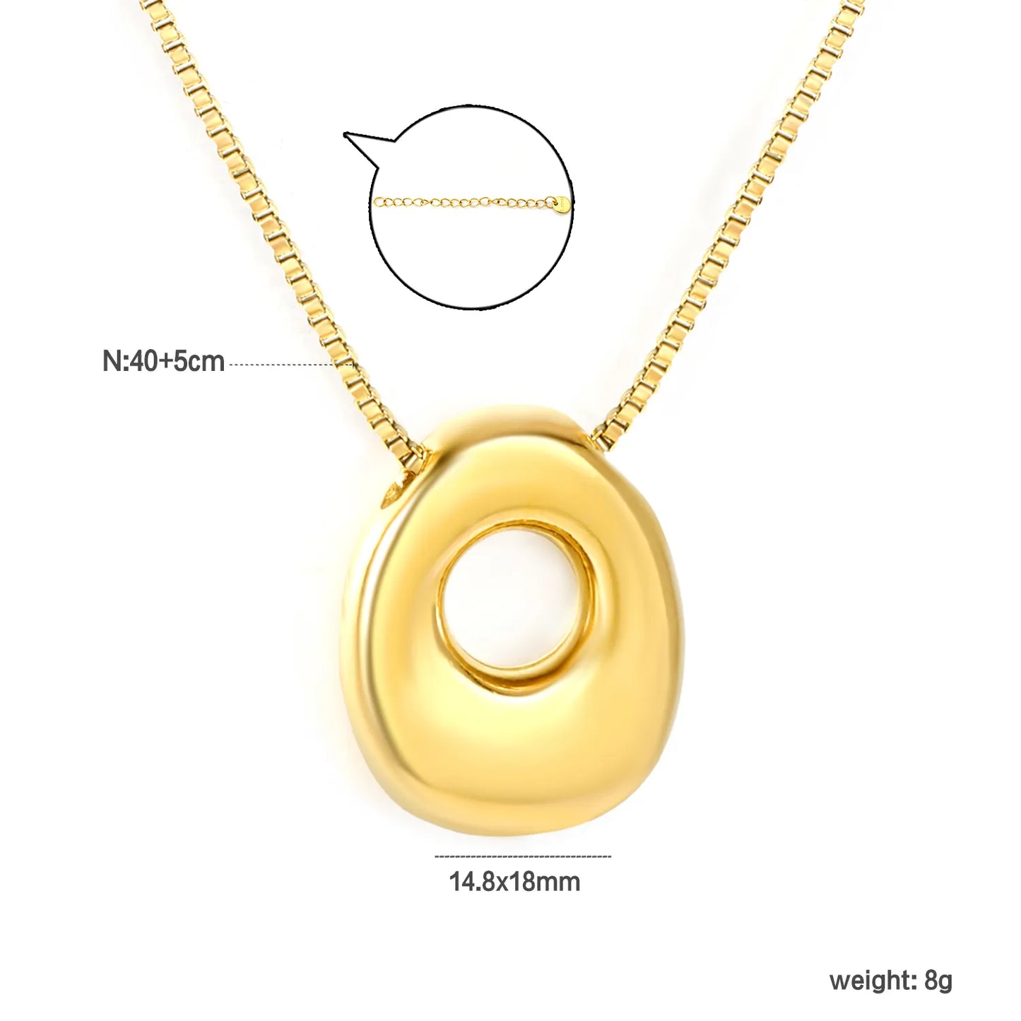 ✨ Wholesale PVD 18k gold A-Z 26 Q-version Letters Alphabet Pendant Necklace | Gold plated Stainless Steel Initial Jewelry